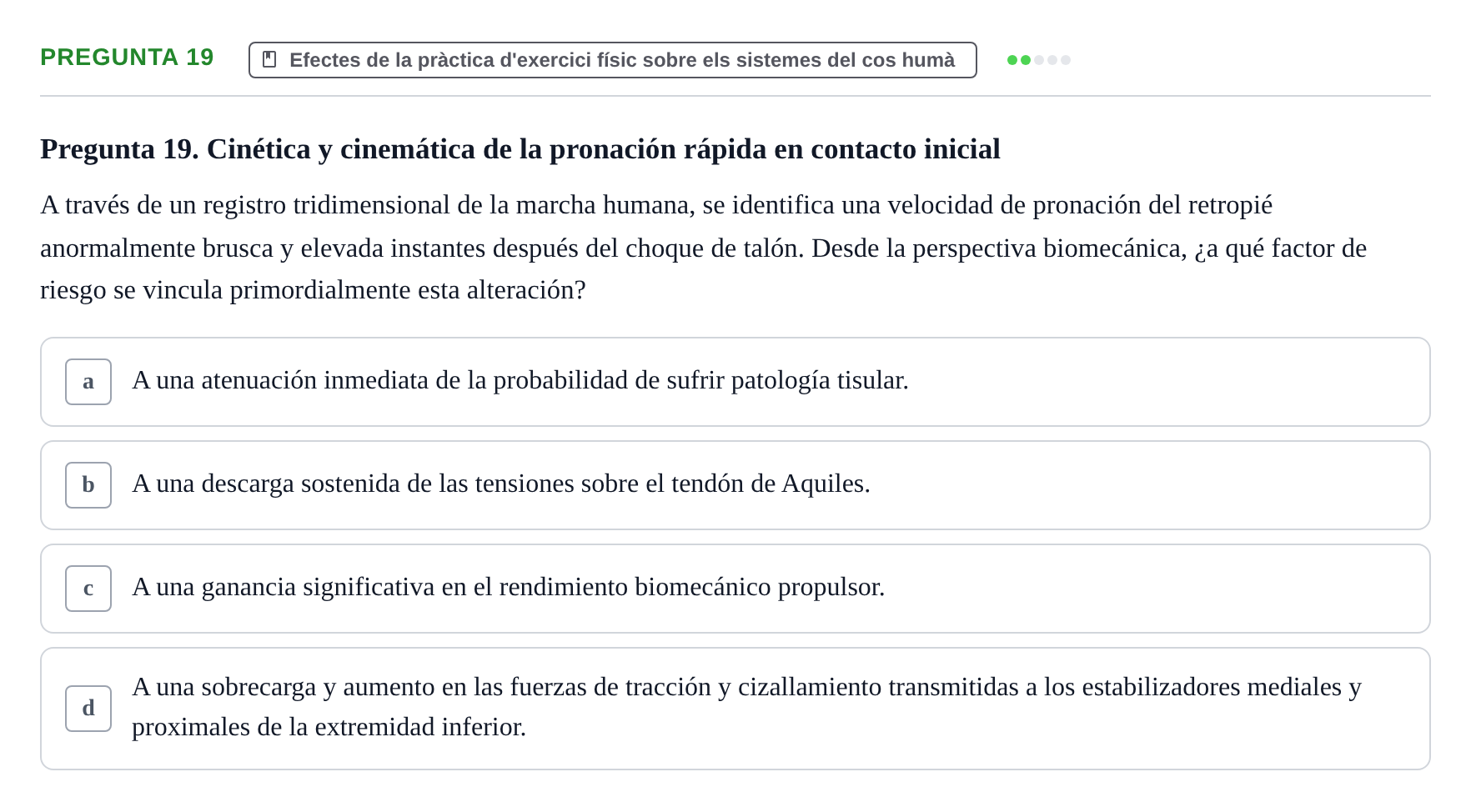 Enunciado: Pregunta 19