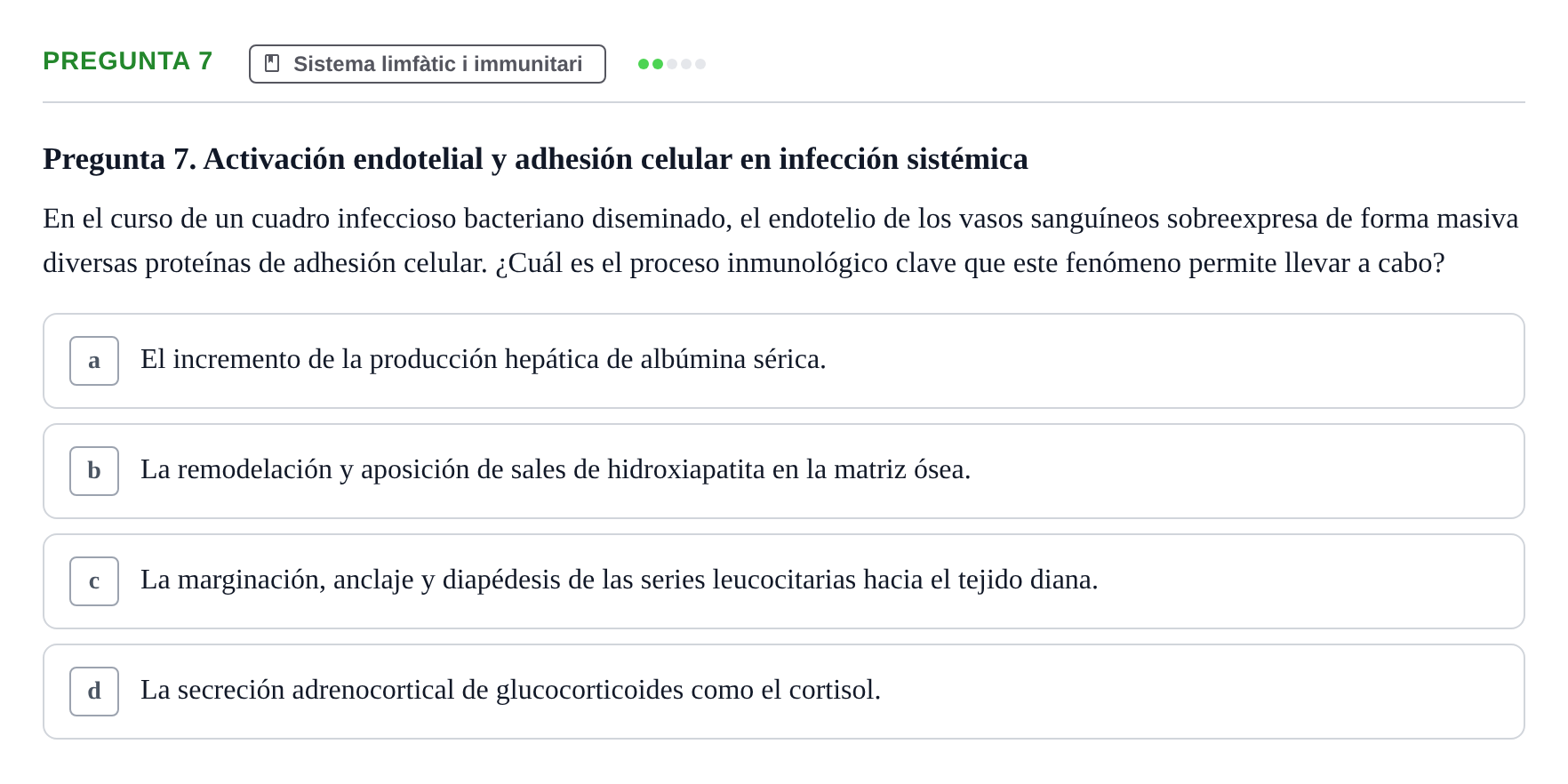 Enunciado: Pregunta 7