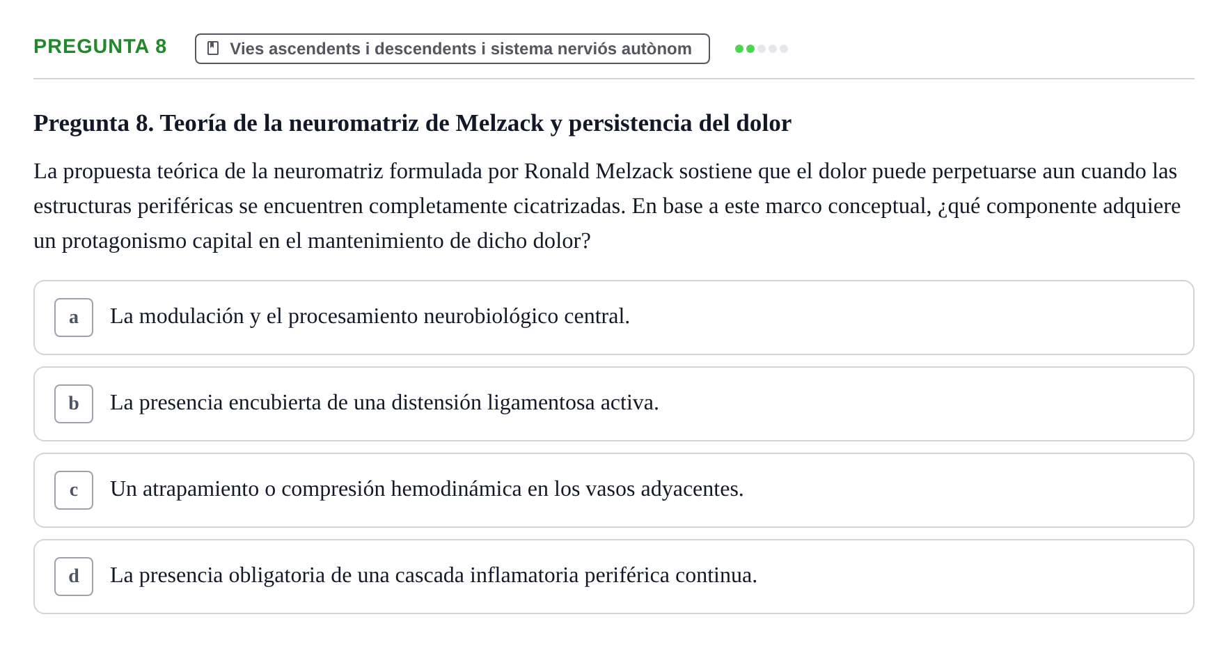 Enunciado: Pregunta 8