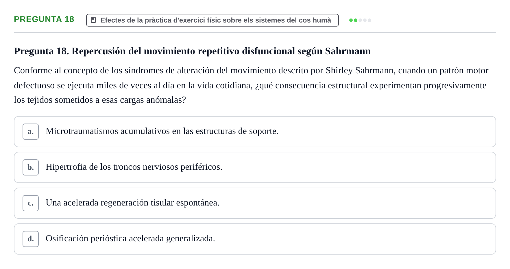 Enunciado: Pregunta 18