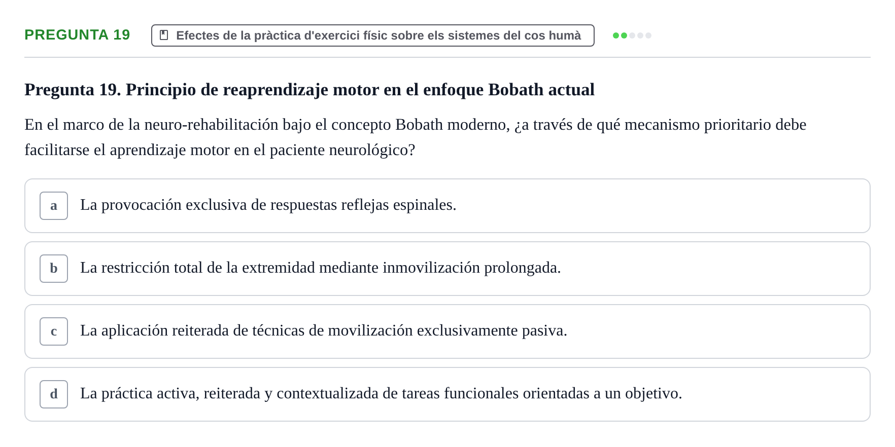 Enunciado: Pregunta 19