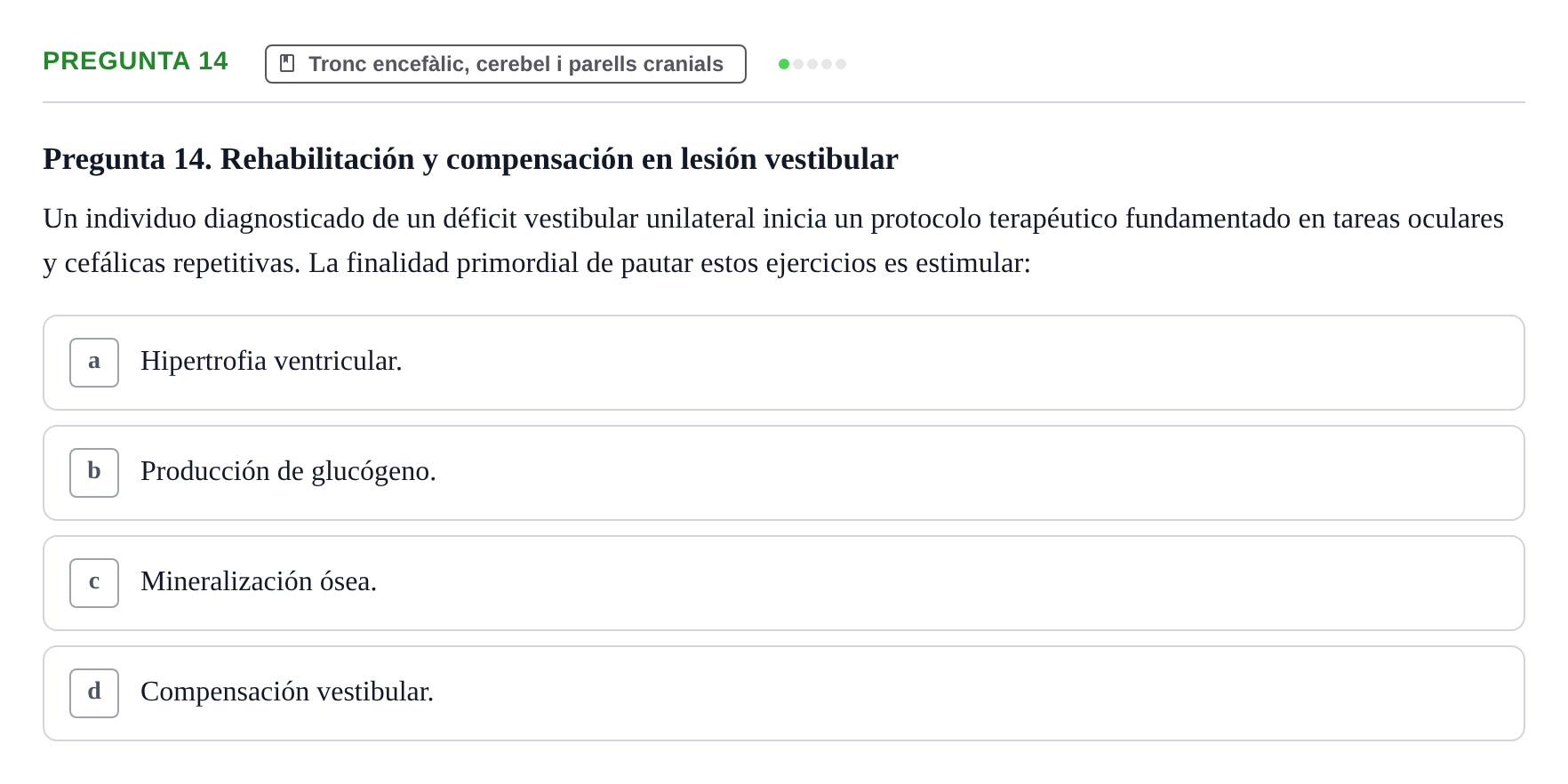 Enunciado: Pregunta 14