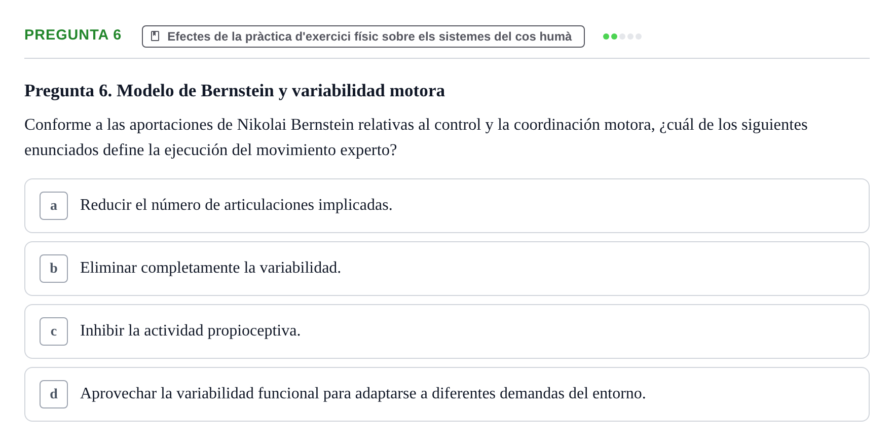 Enunciado: Pregunta 6