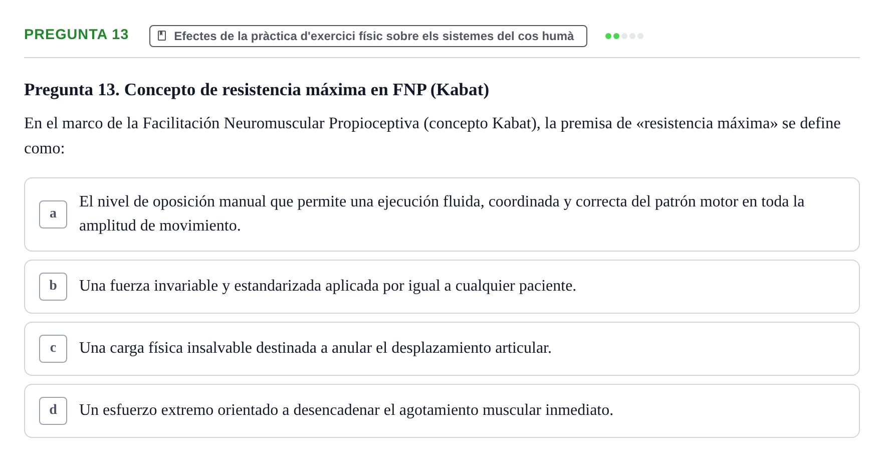 Enunciado: Pregunta 13