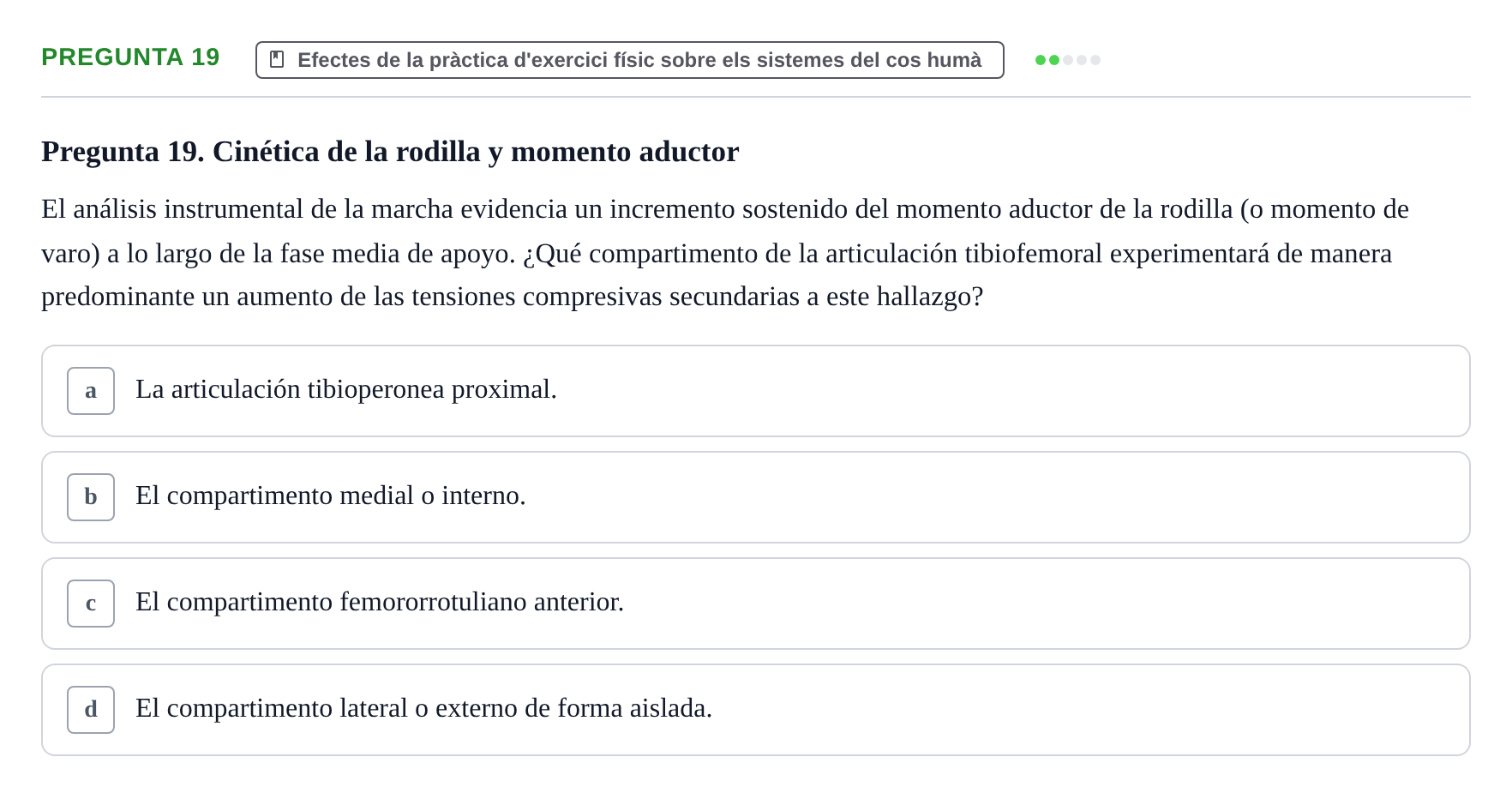 Enunciado: Pregunta 19