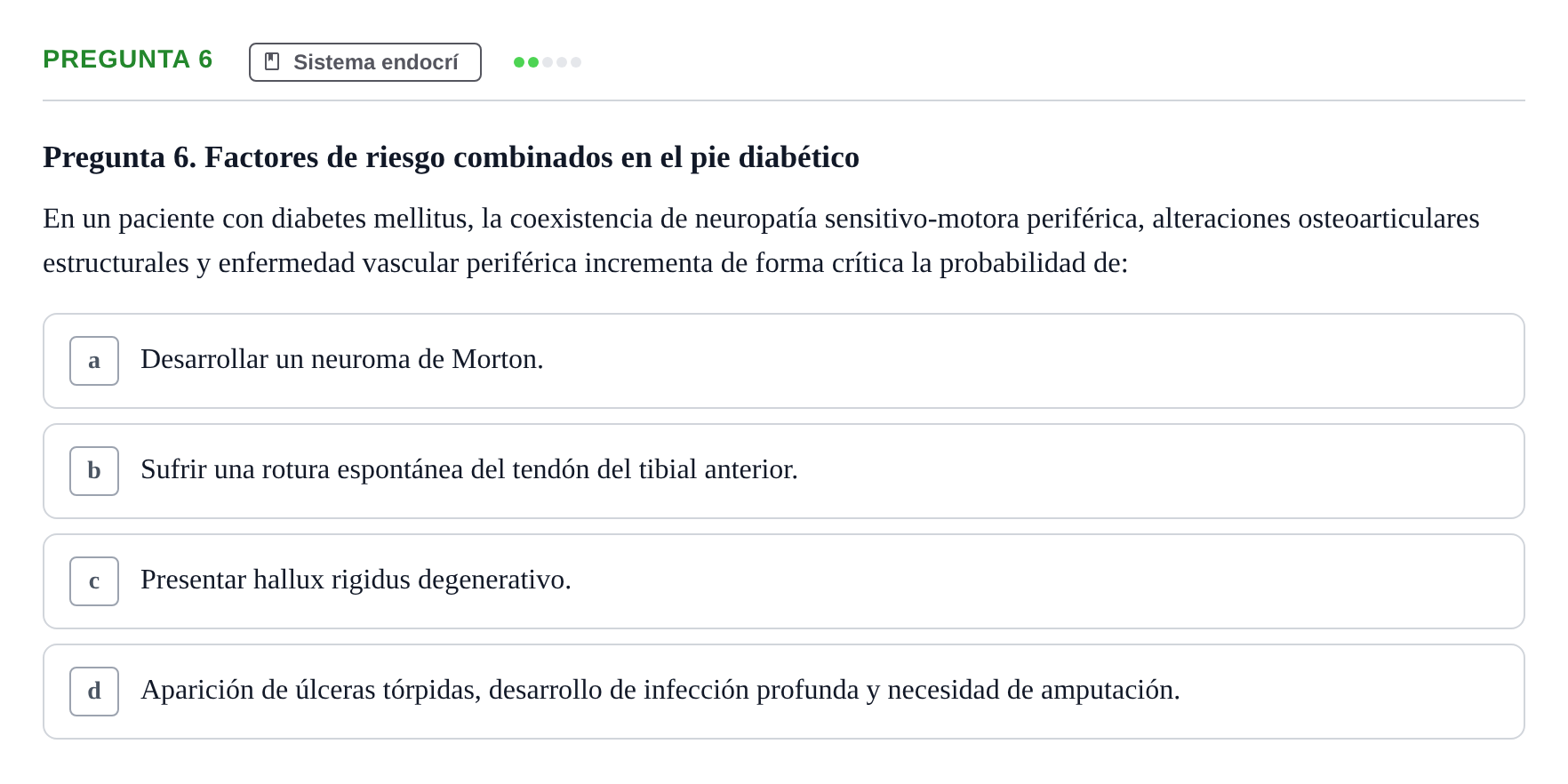 Enunciado: Pregunta 6
