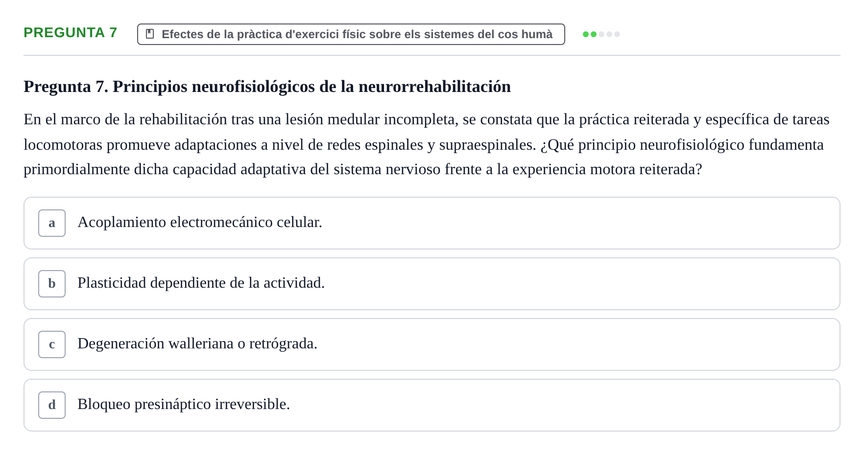 Enunciado: Pregunta 7