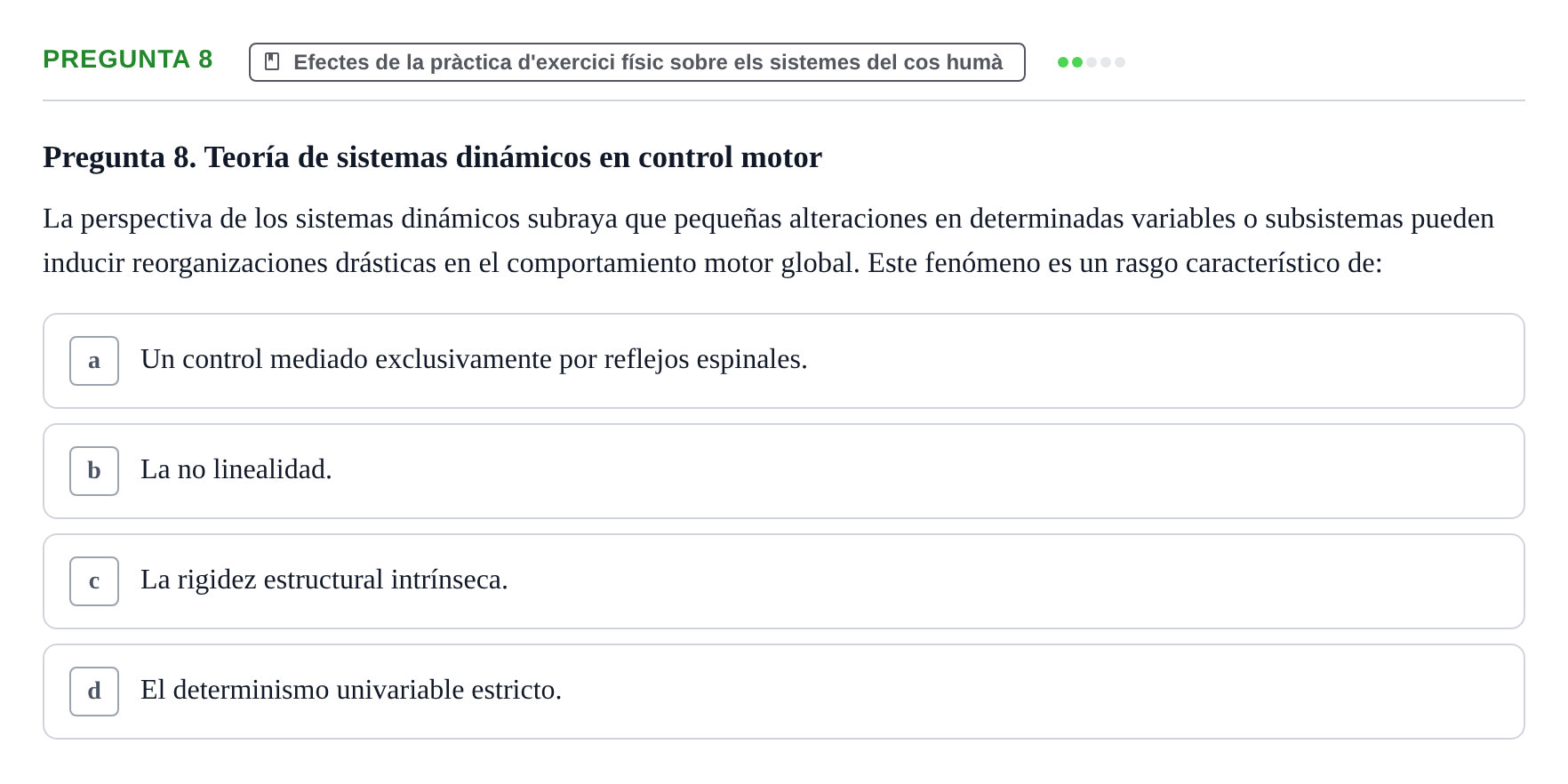 Enunciado: Pregunta 8