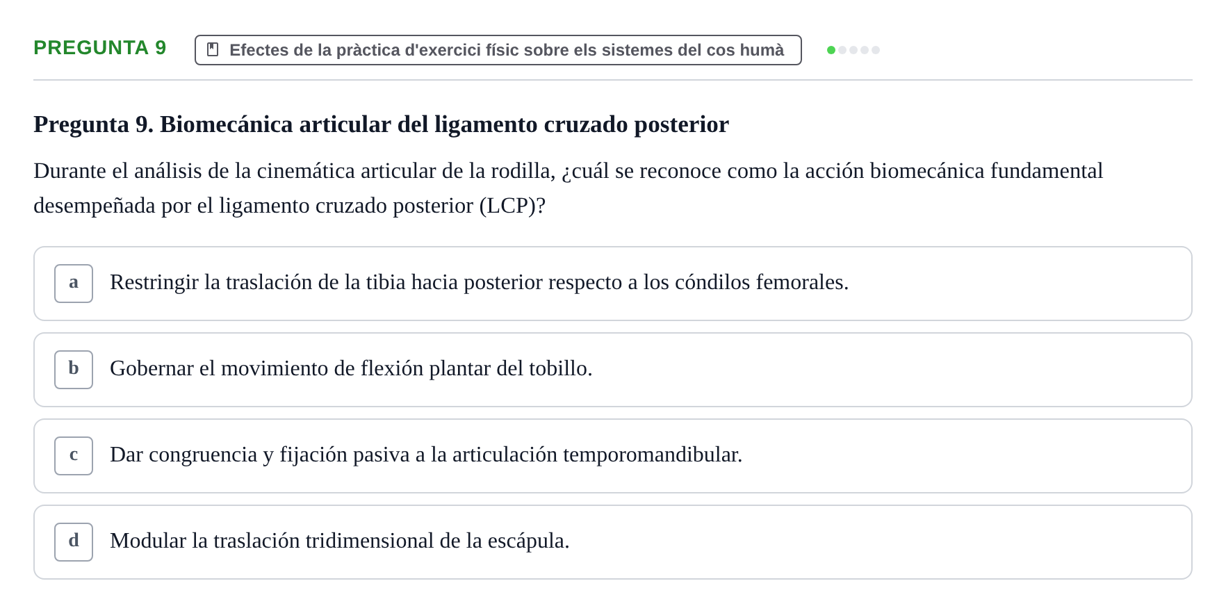 Enunciado: Pregunta 9