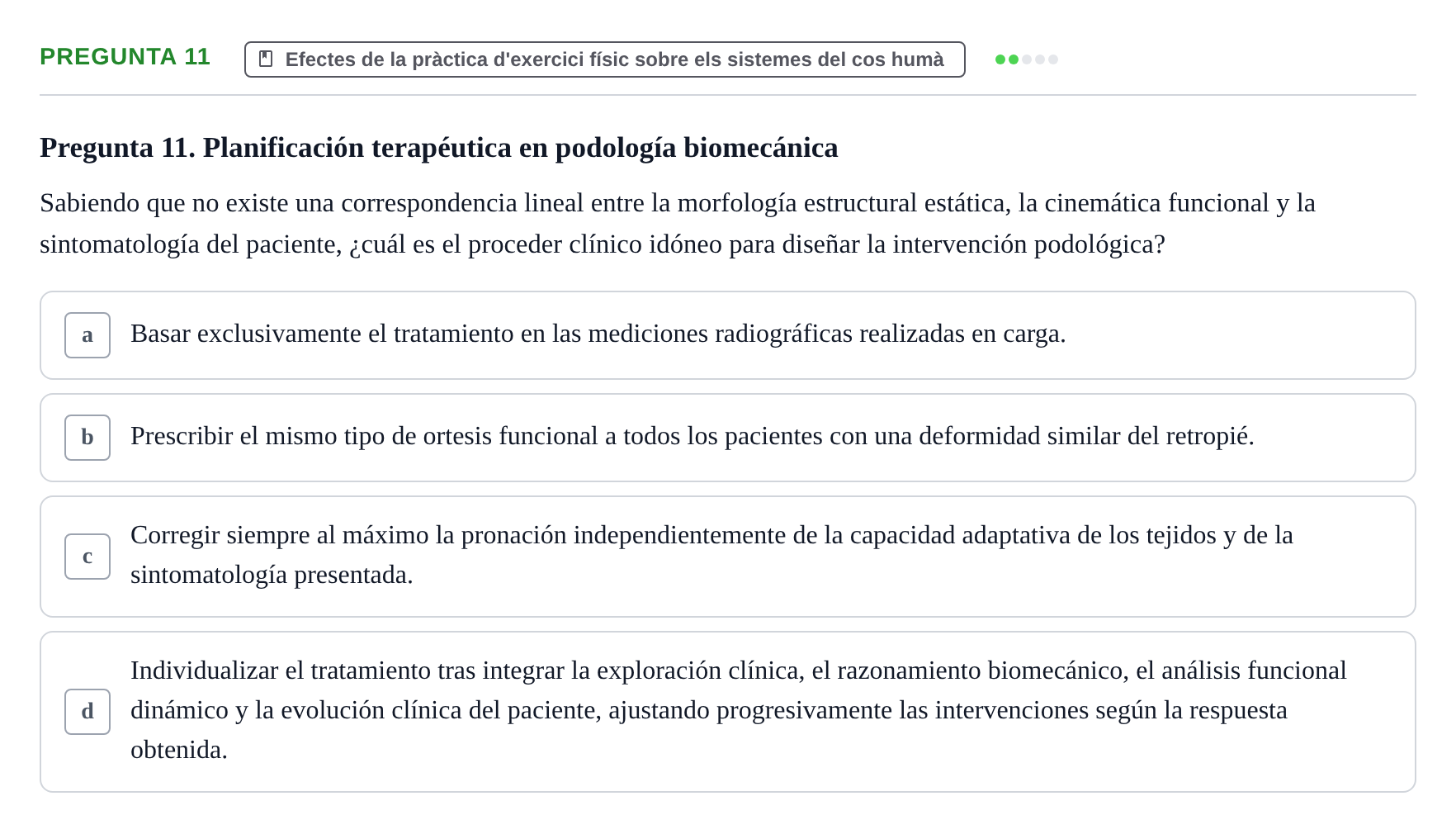Enunciado: Pregunta 11