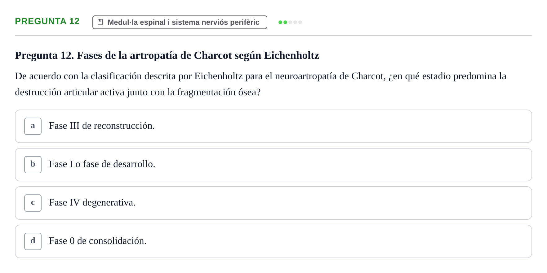 Enunciado: Pregunta 12