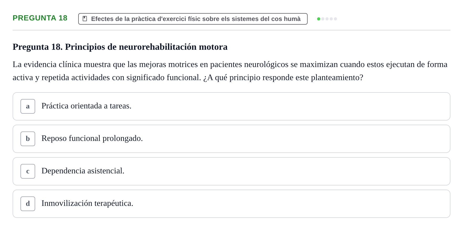 Enunciado: Pregunta 18