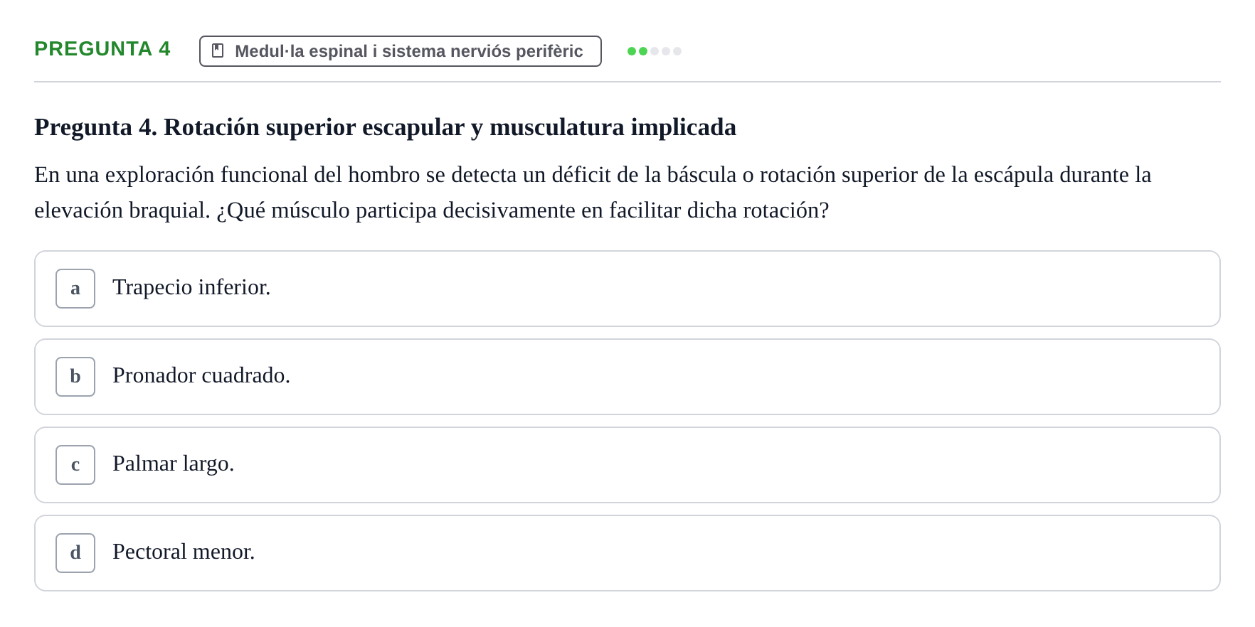 Enunciado: Pregunta 4