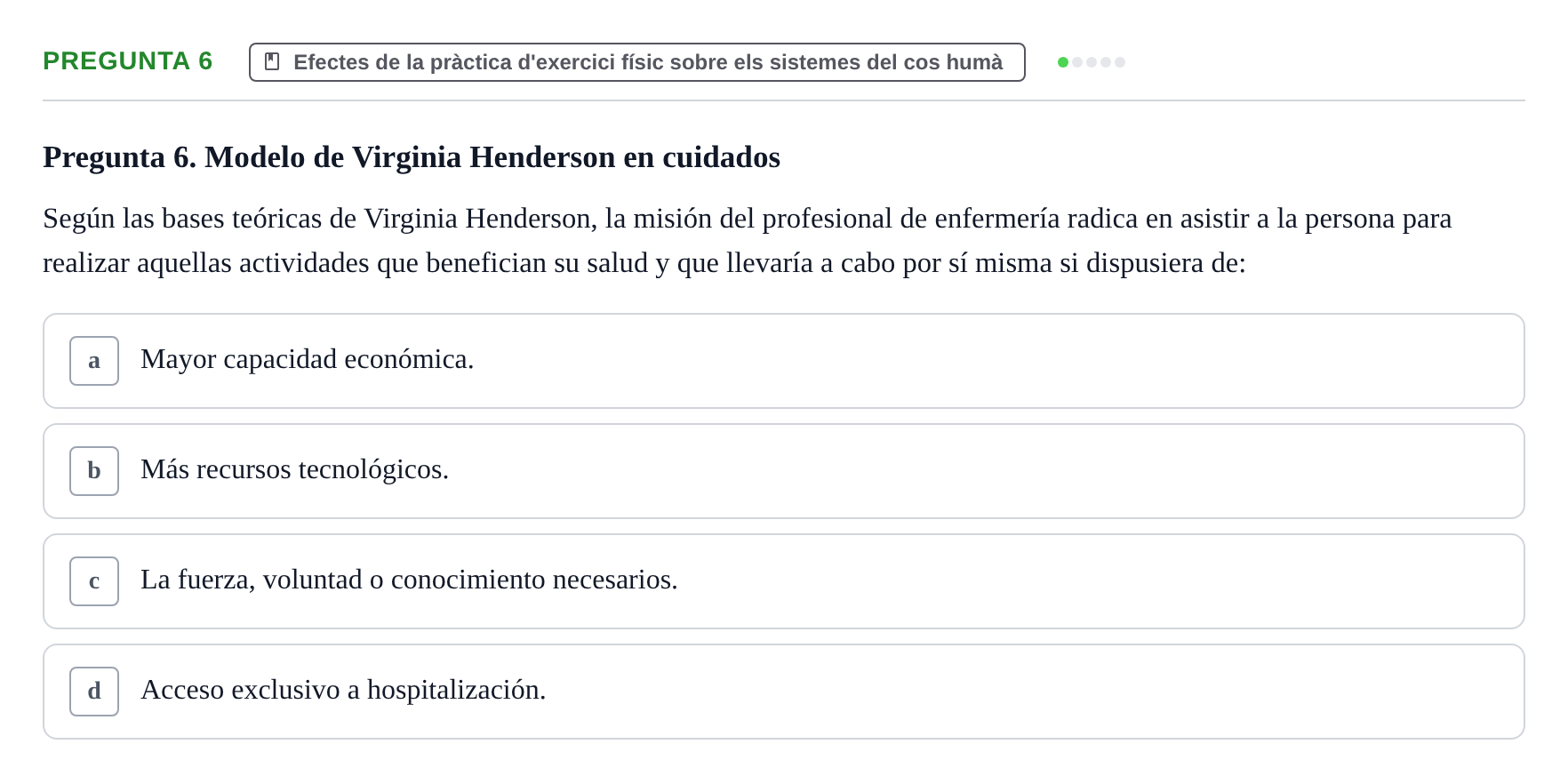 Enunciado: Pregunta 6