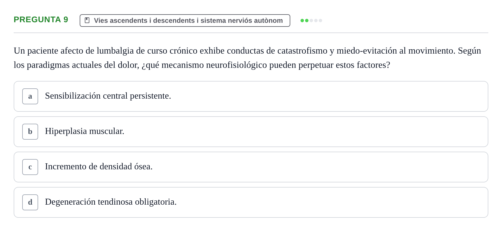 Enunciado: Pregunta 9