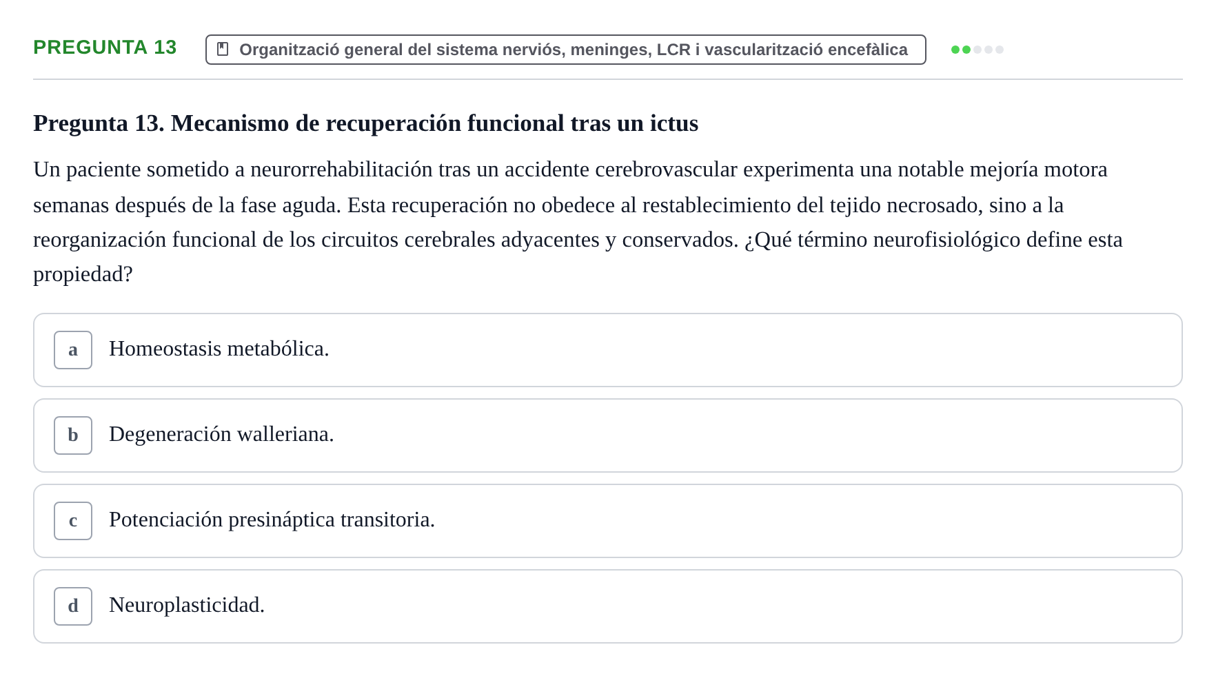 Enunciado: Pregunta 13