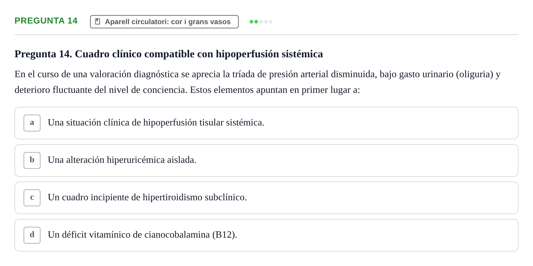 Enunciado: Pregunta 14