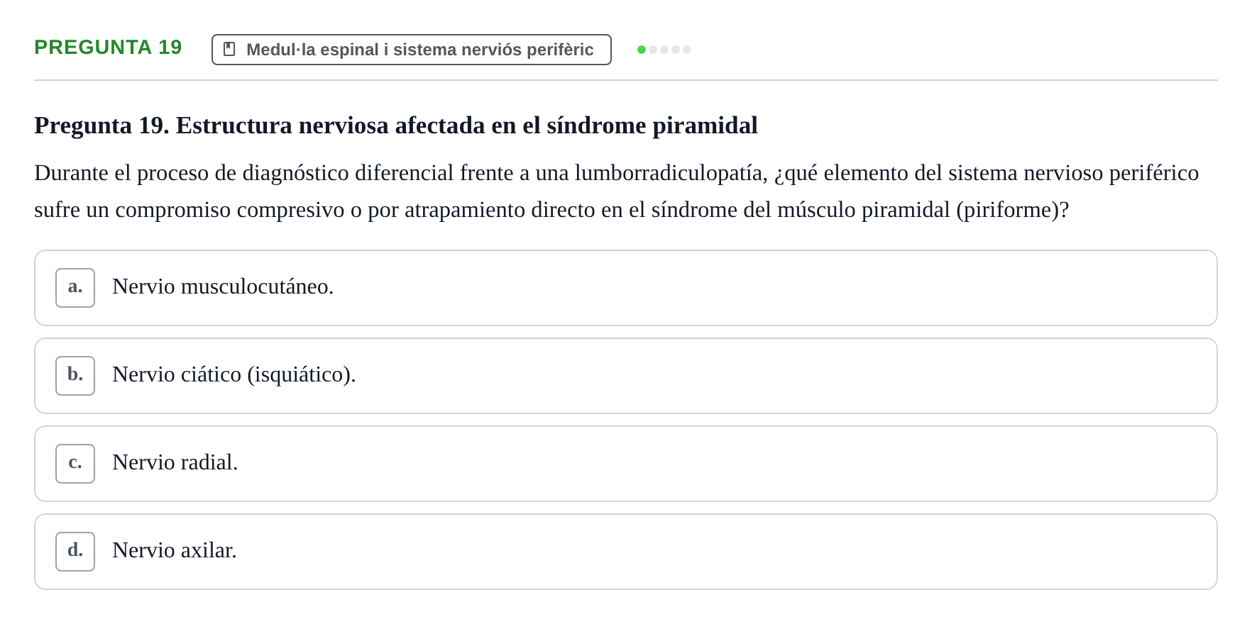 Enunciado: Pregunta 19
