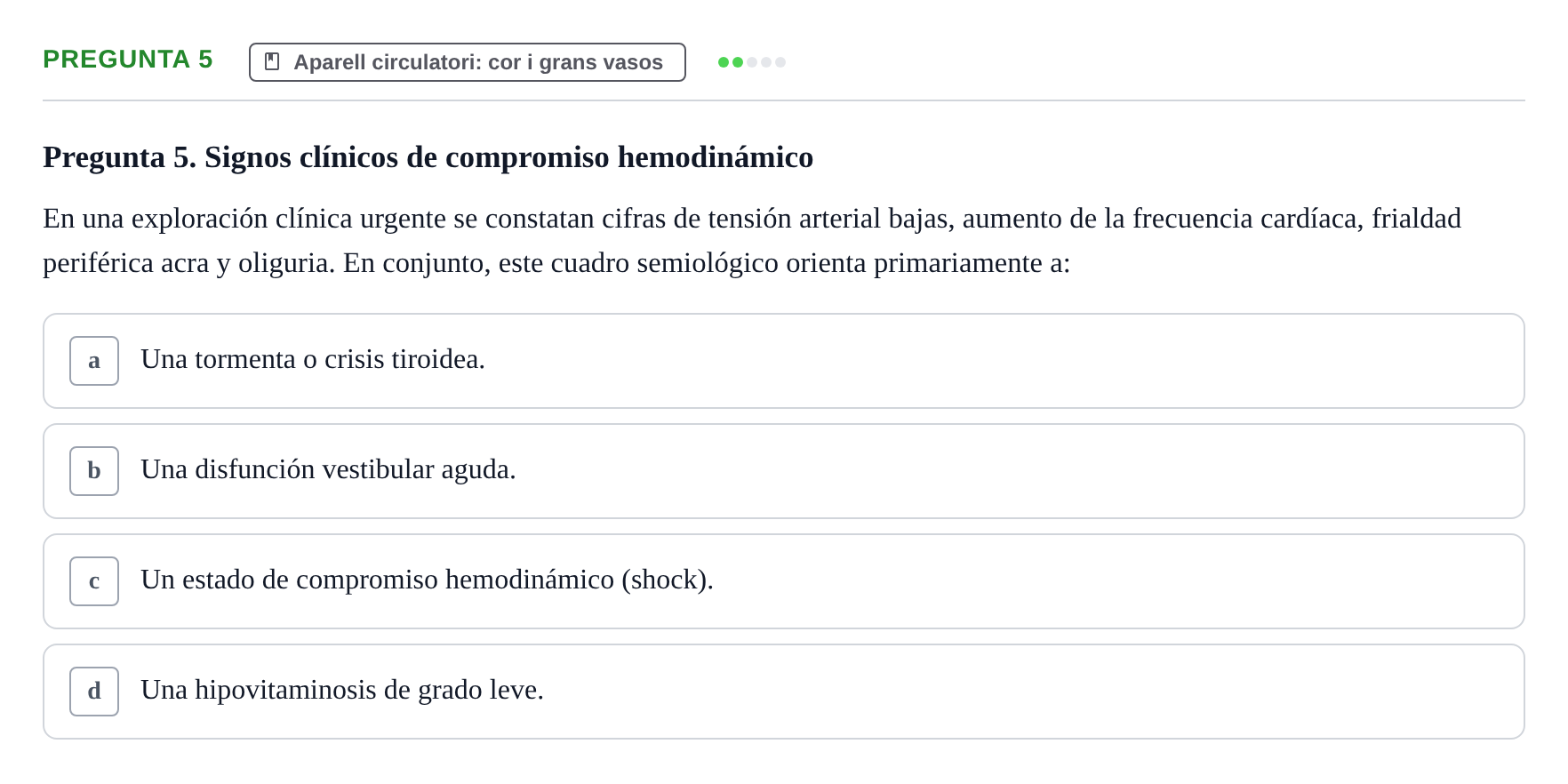 Enunciado: Pregunta 5