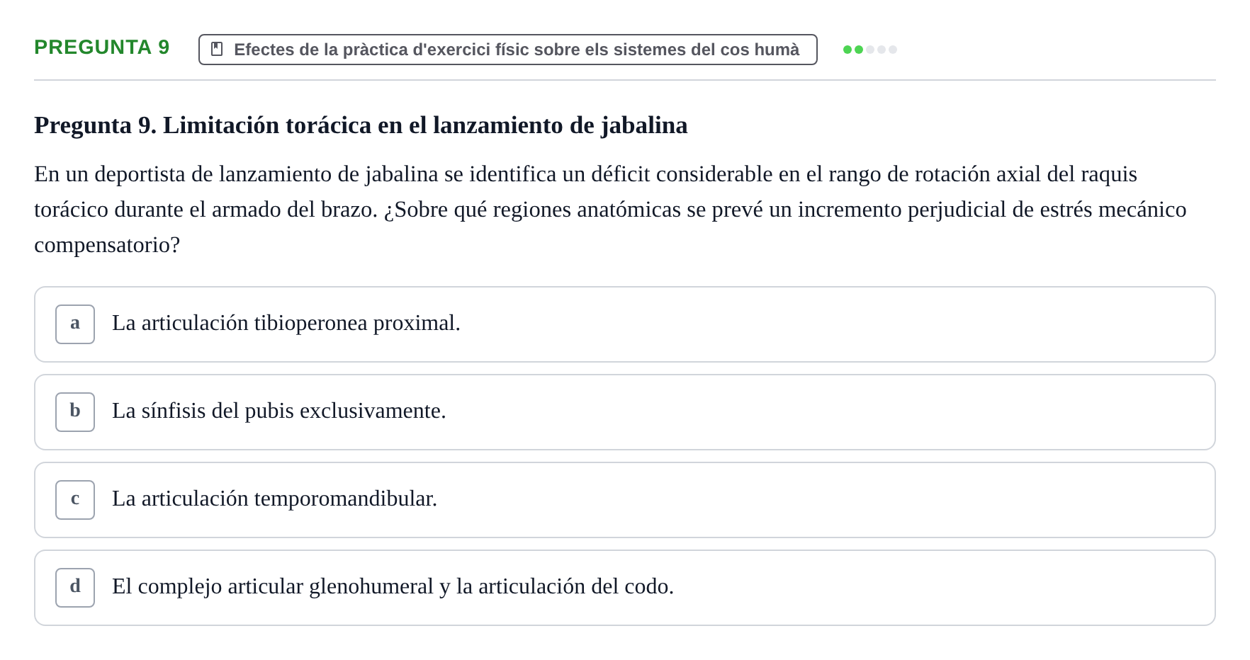 Enunciado: Pregunta 9