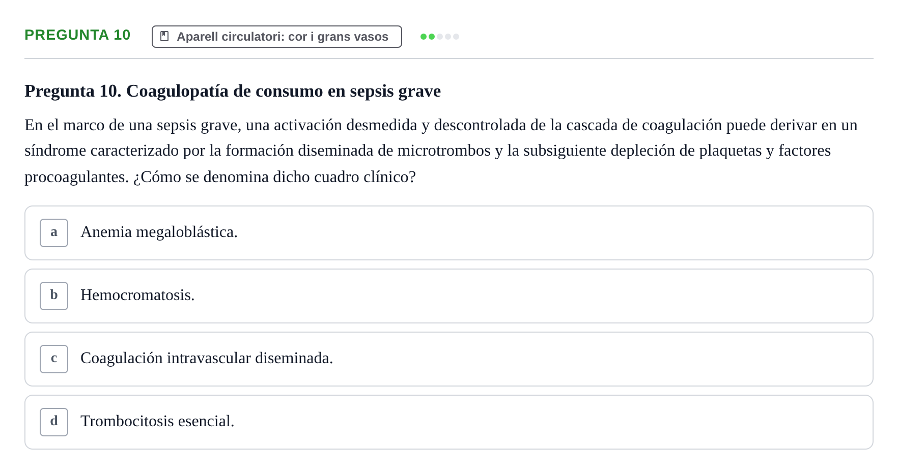 Enunciado: Pregunta 10