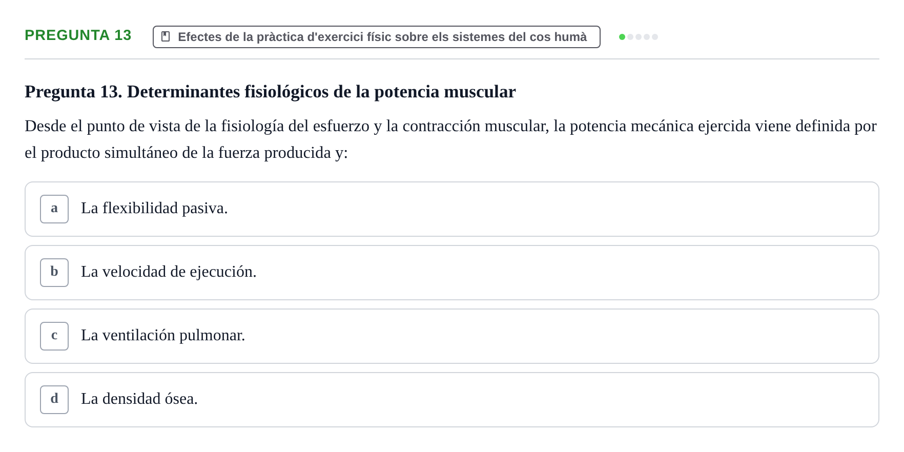 Enunciado: Pregunta 13