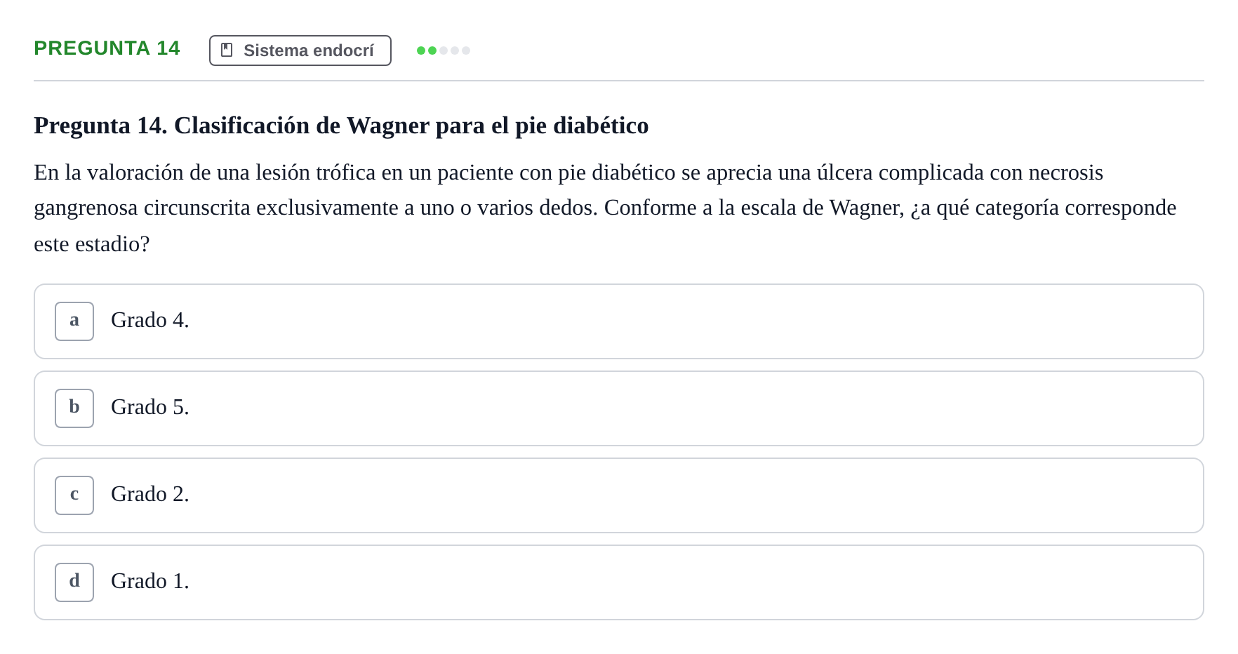 Enunciado: Pregunta 14