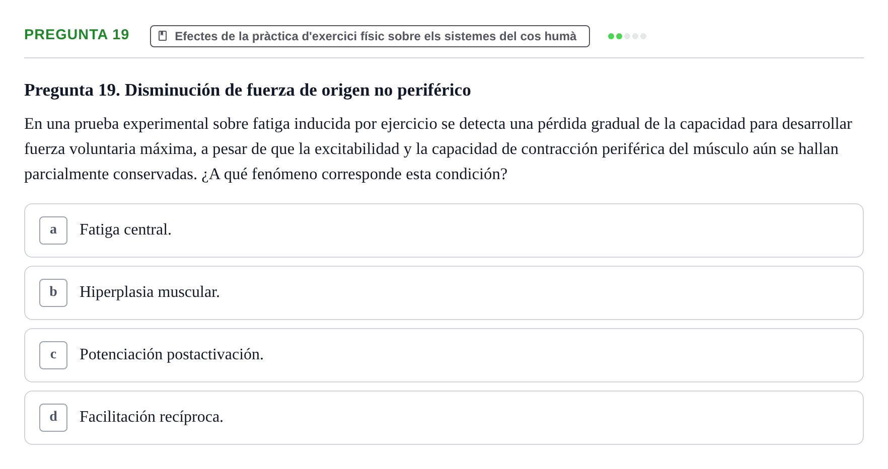 Enunciado: Pregunta 19