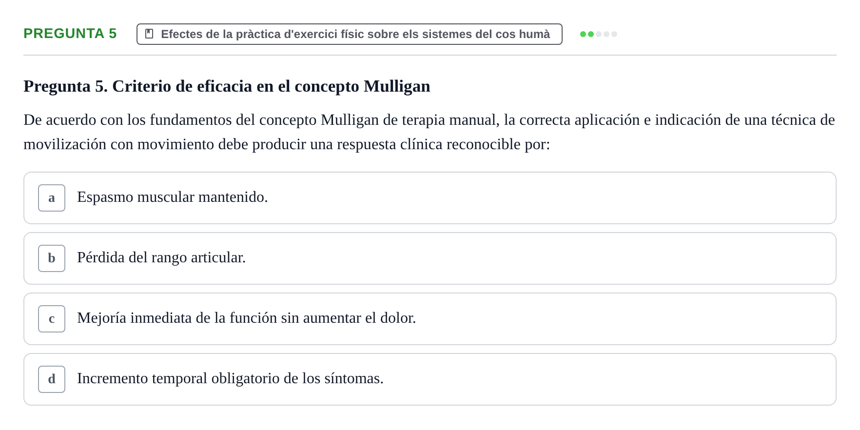 Enunciado: Pregunta 5