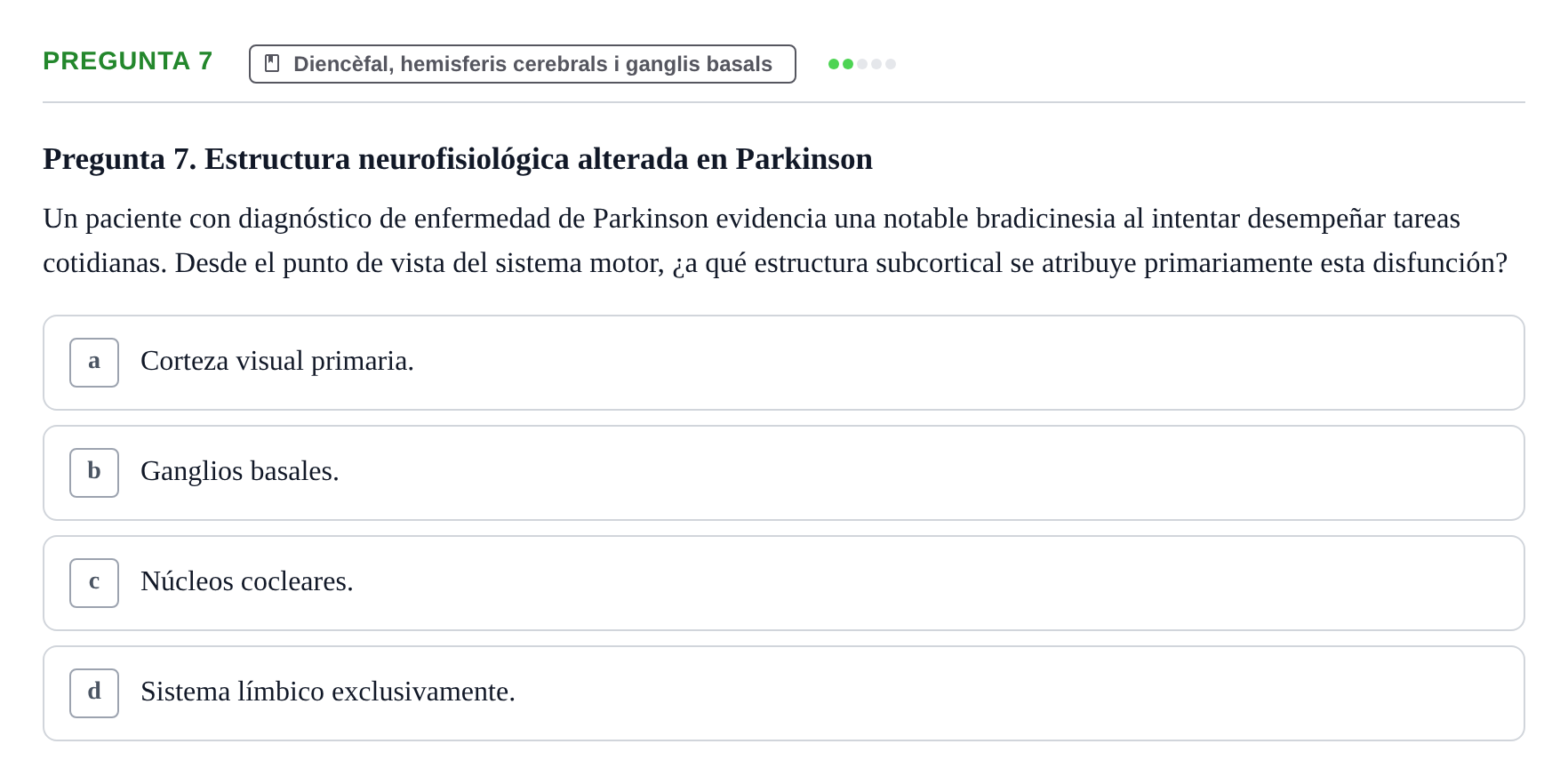 Enunciado: Pregunta 7