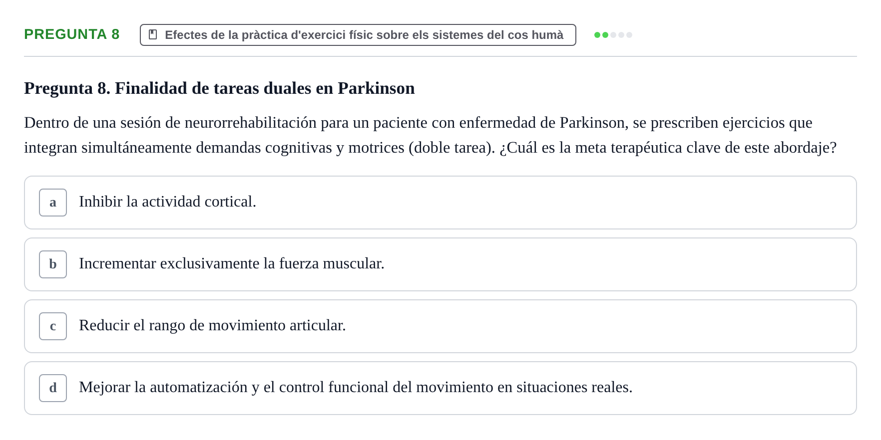 Enunciado: Pregunta 8