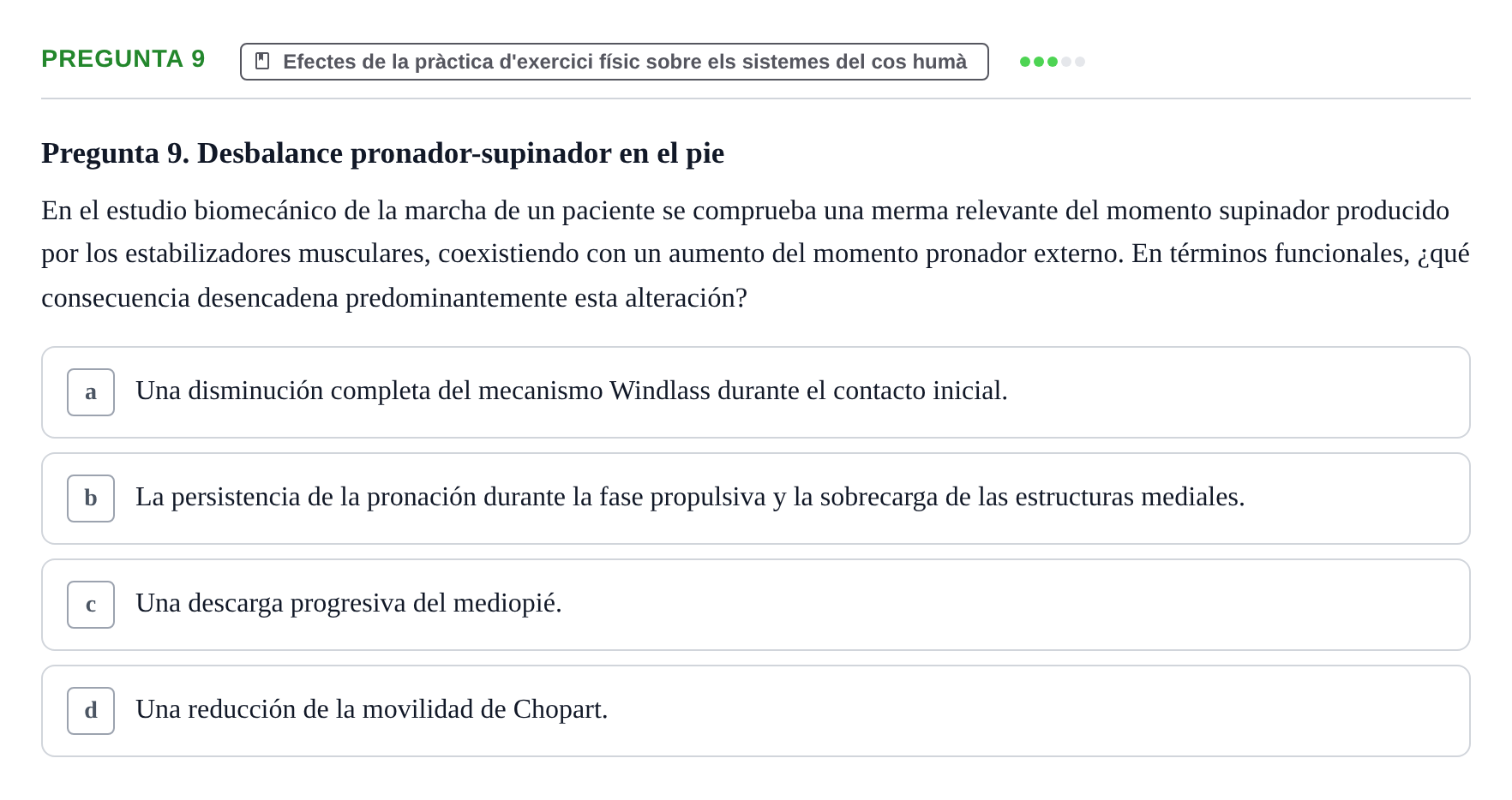 Enunciado: Pregunta 9