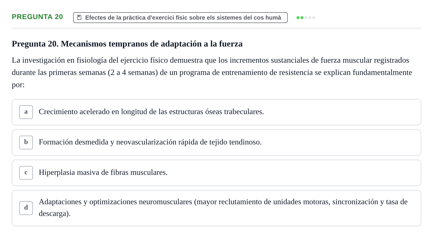 Enunciado: Pregunta 20