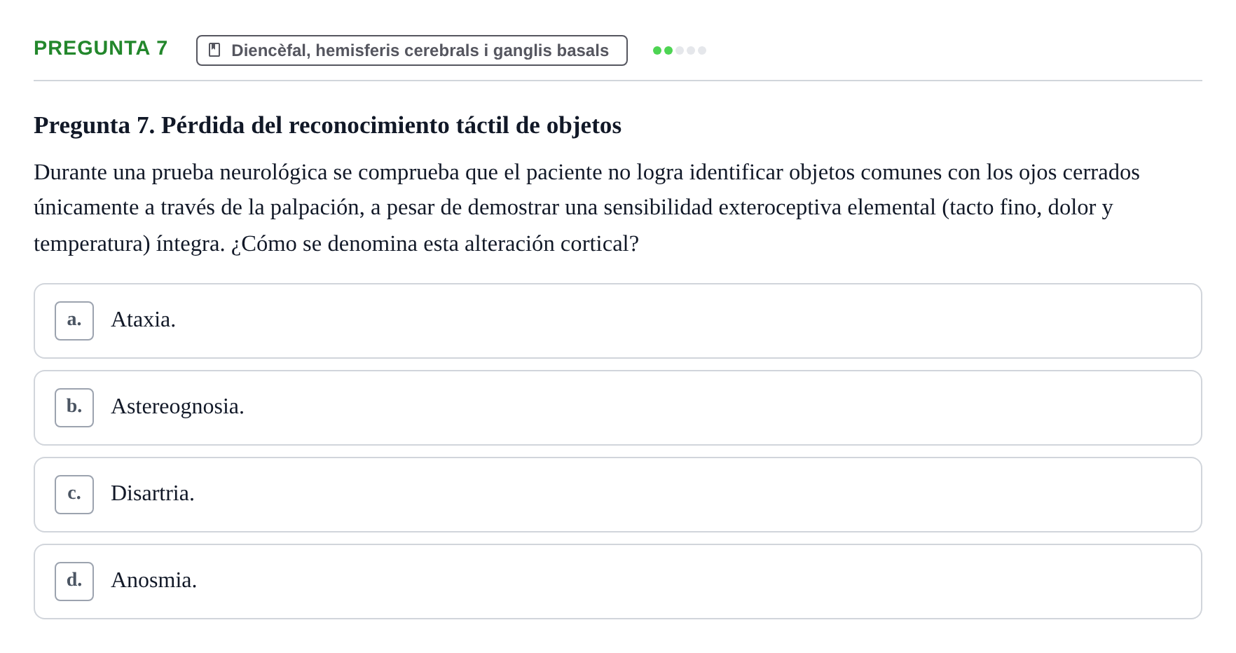 Enunciado: Pregunta 7