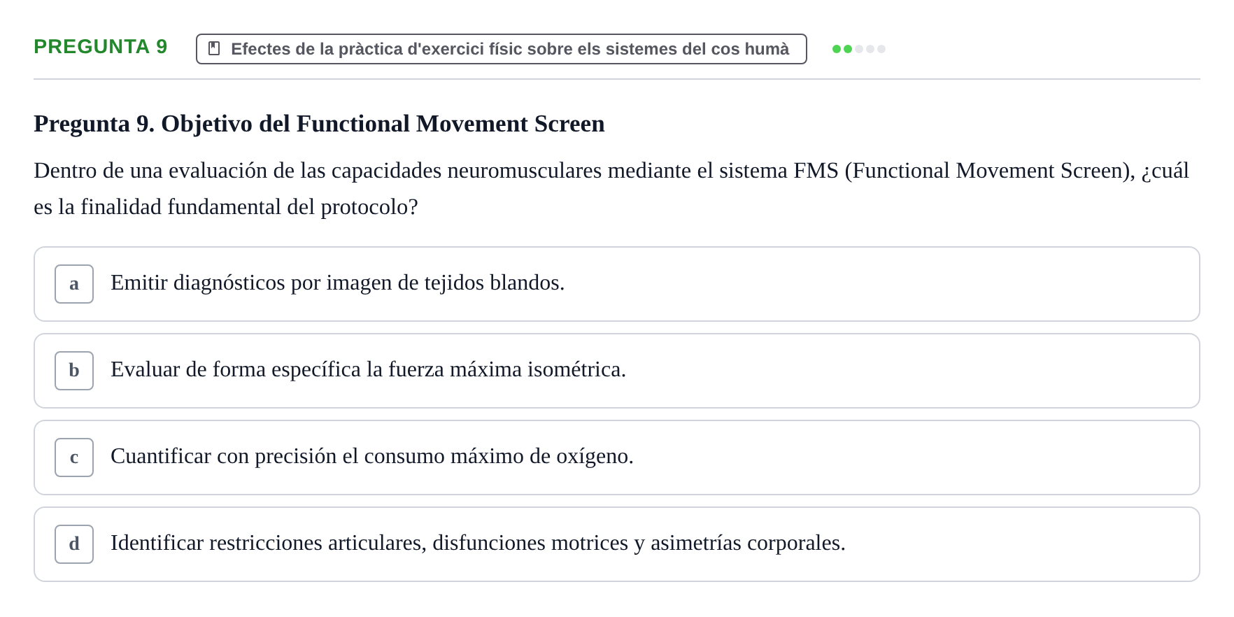 Enunciado: Pregunta 9