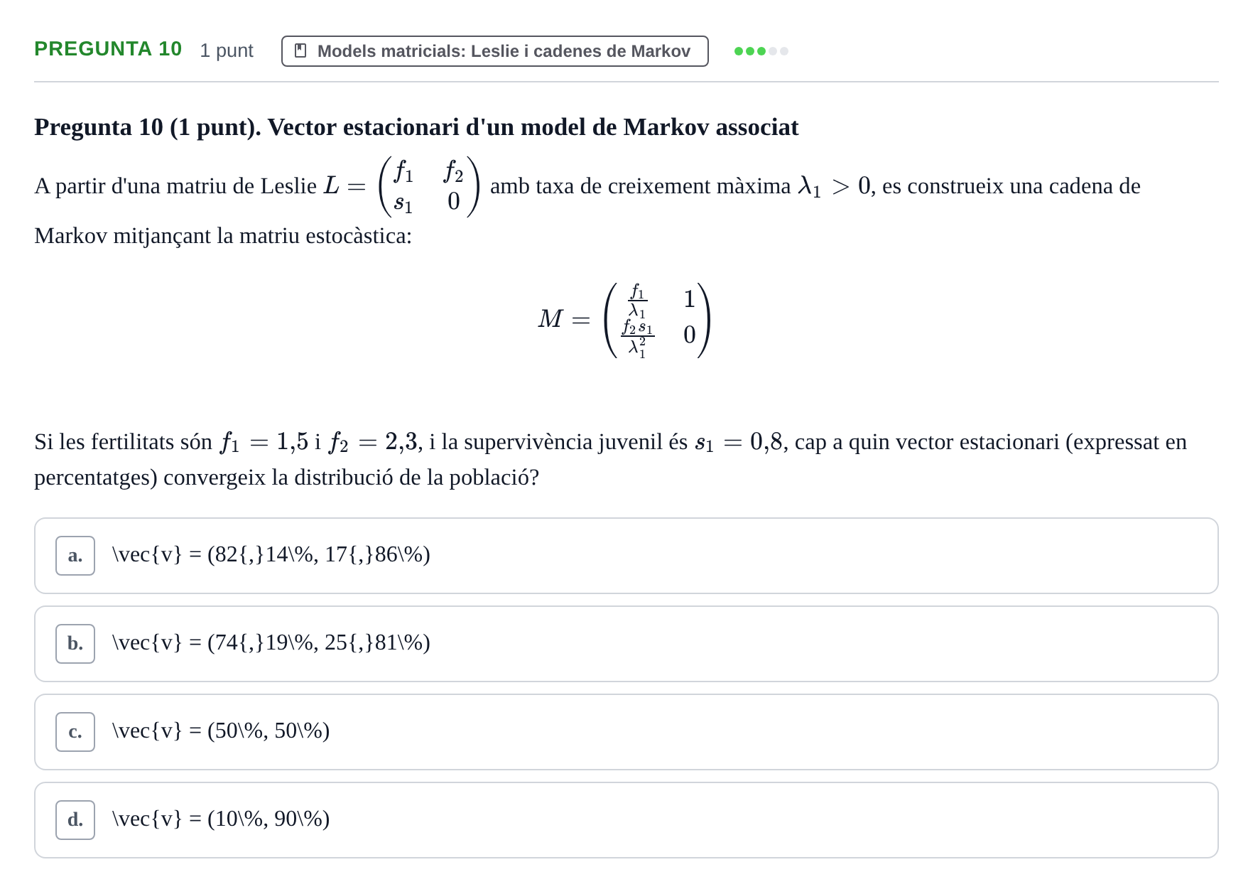 Enunciado: Pregunta 10 · Matemáticas UDG 2016