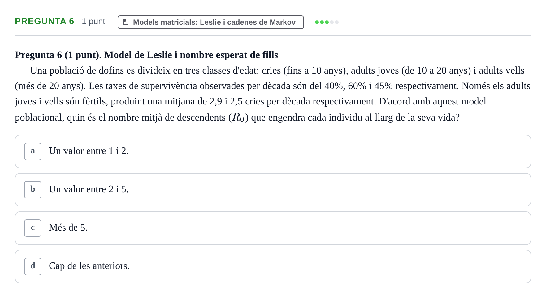 Enunciado: Pregunta 6 · Matemáticas UDG 2016