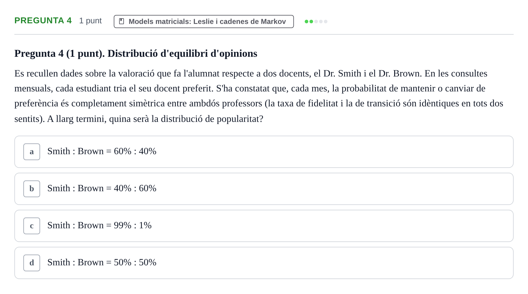 Enunciado: Pregunta 4 · Matemáticas UDG 2016