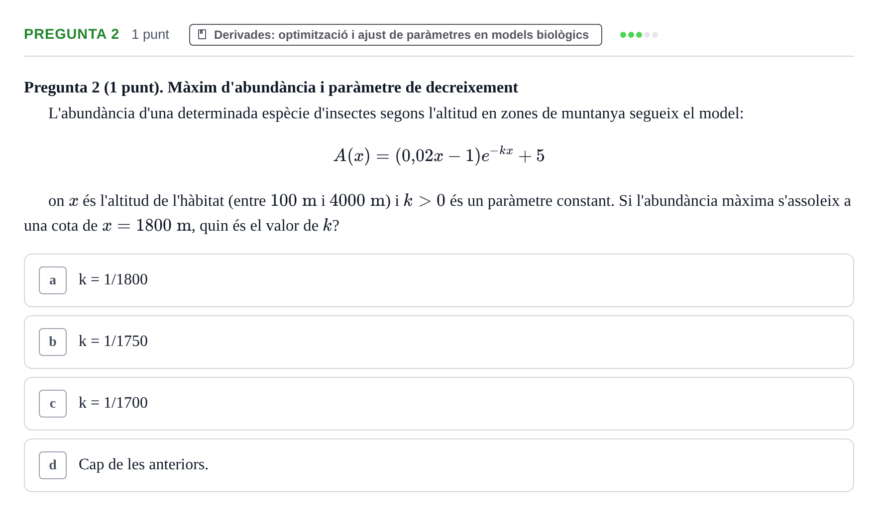 Enunciado: Pregunta 2 · Matemáticas UDG 2017