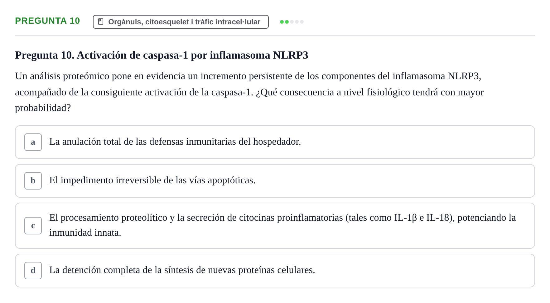 Enunciado: Pregunta 10