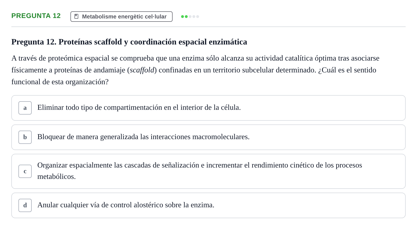 Enunciado: Pregunta 12