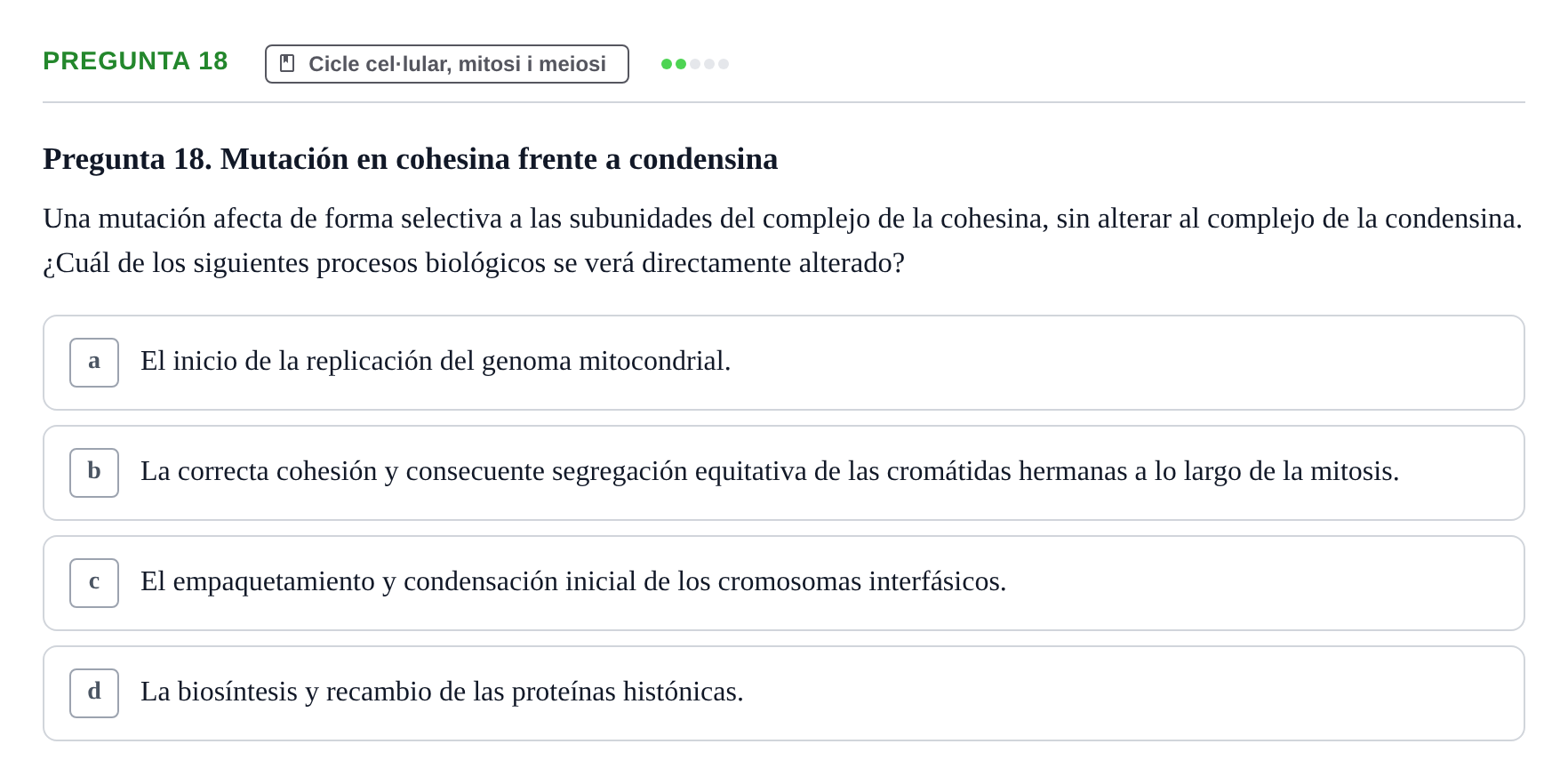 Enunciado: Pregunta 18
