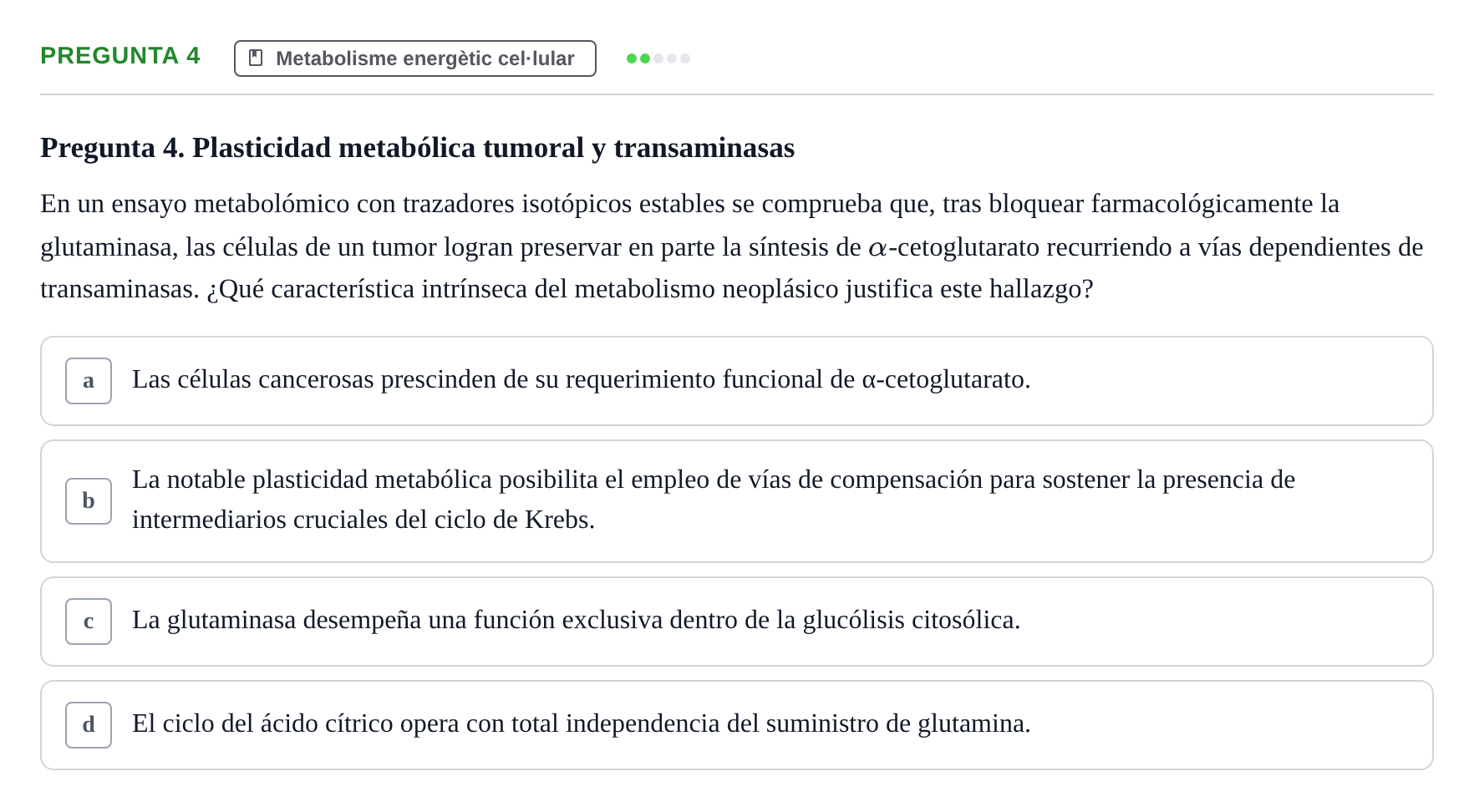 Enunciado: Pregunta 4