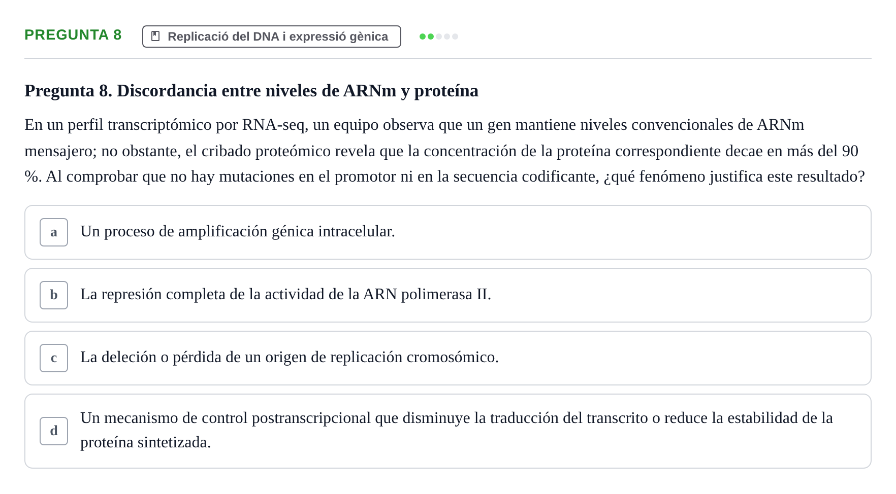 Enunciado: Pregunta 8