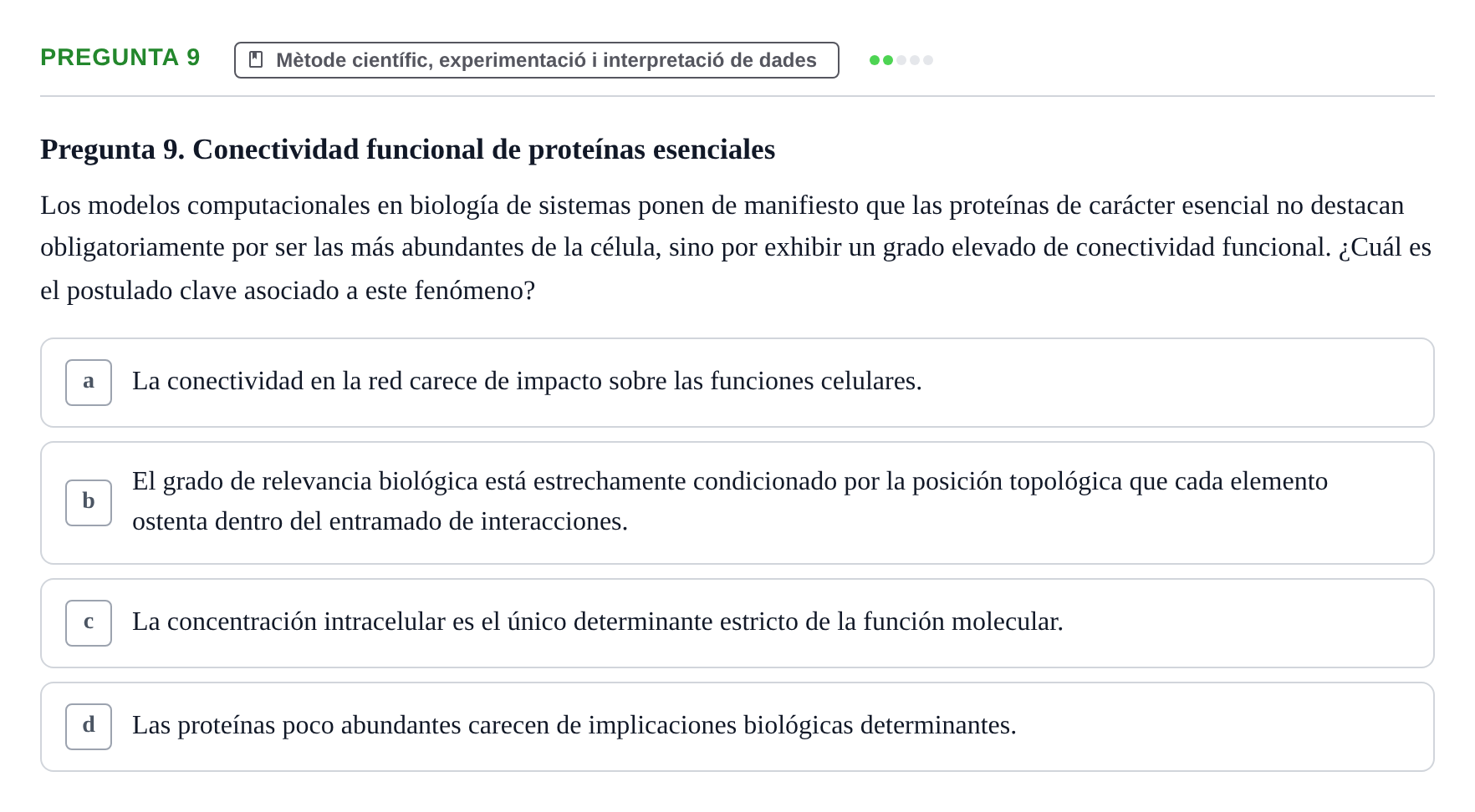 Enunciado: Pregunta 9