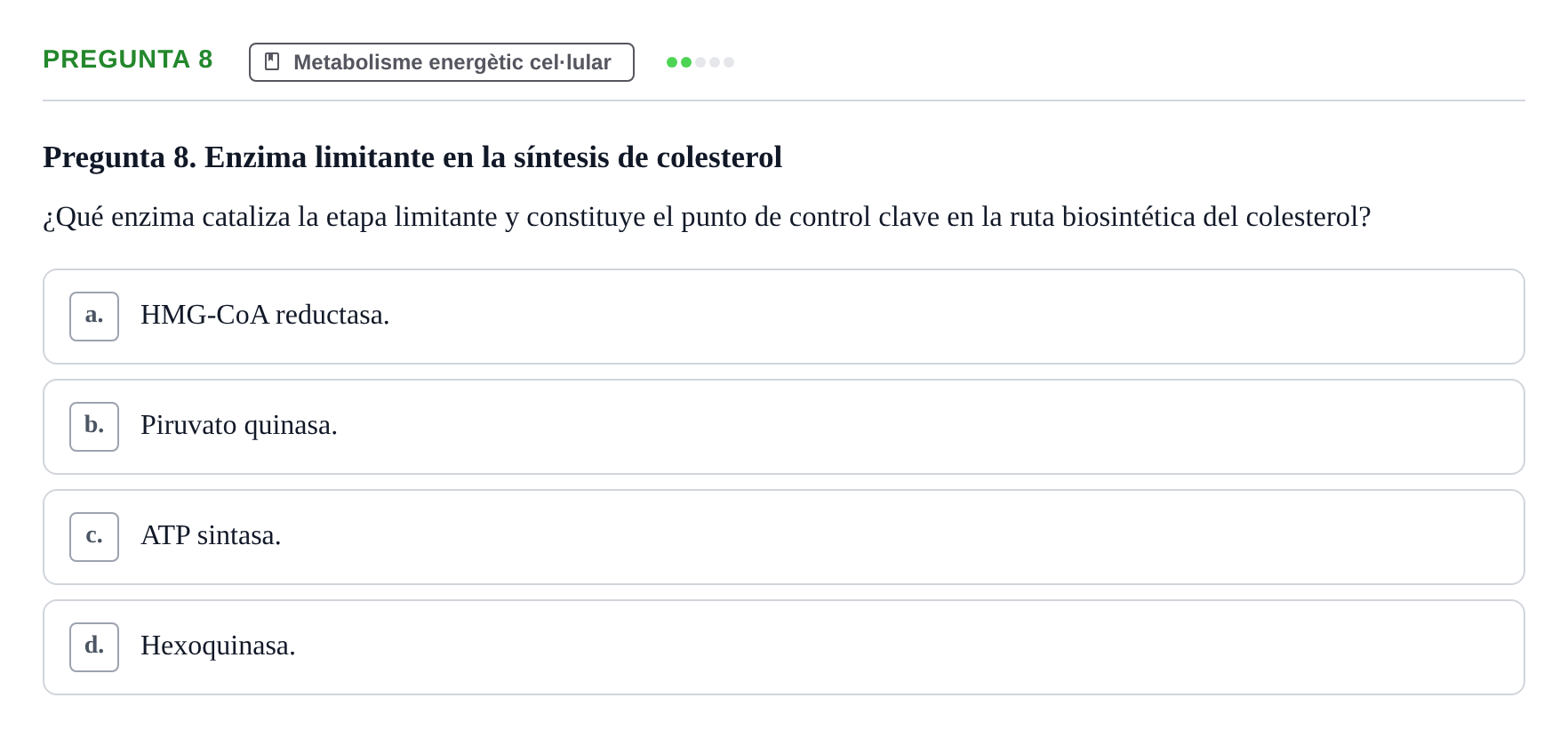 Enunciado: Pregunta 8