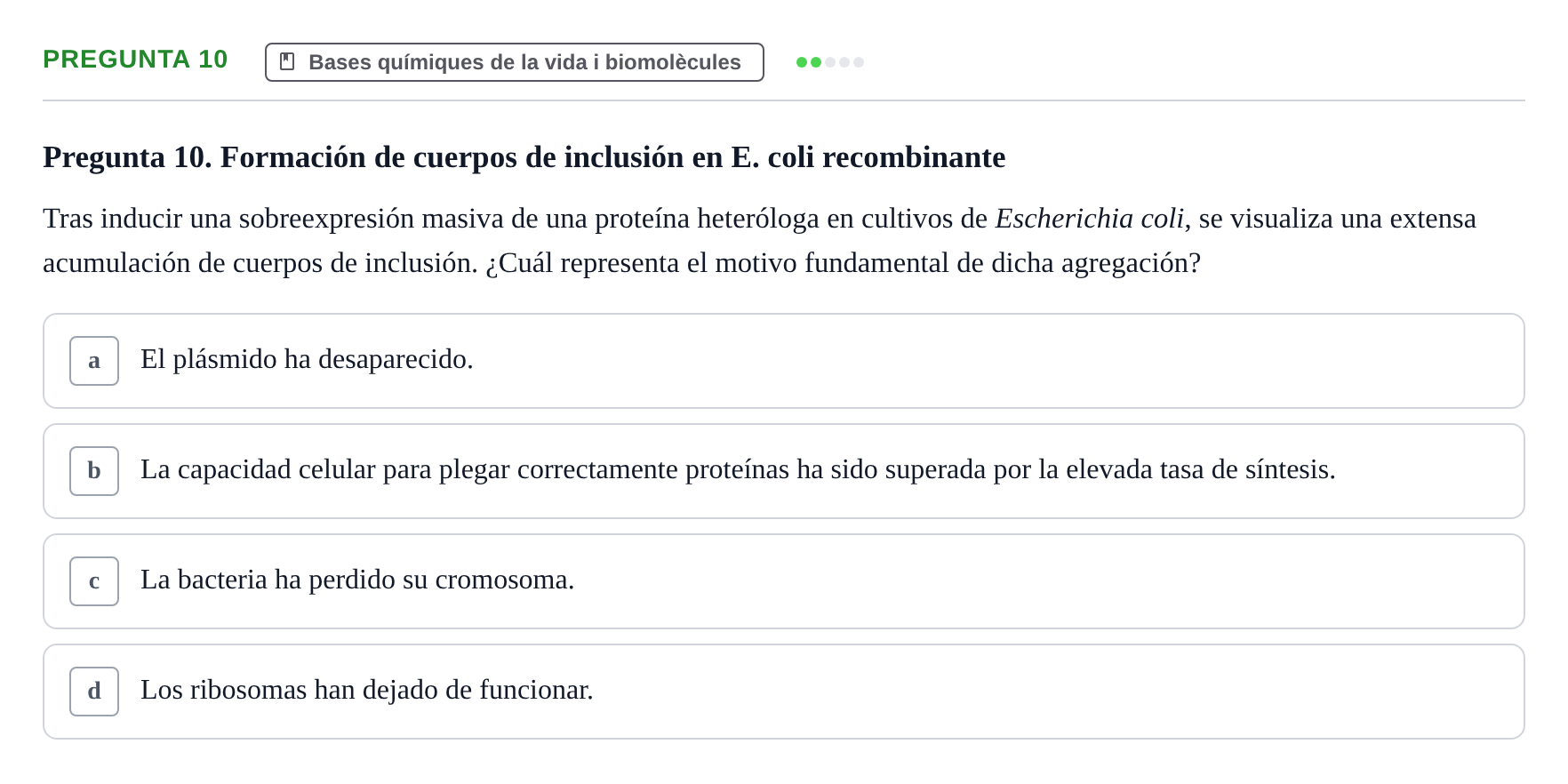 Enunciado: Pregunta 10