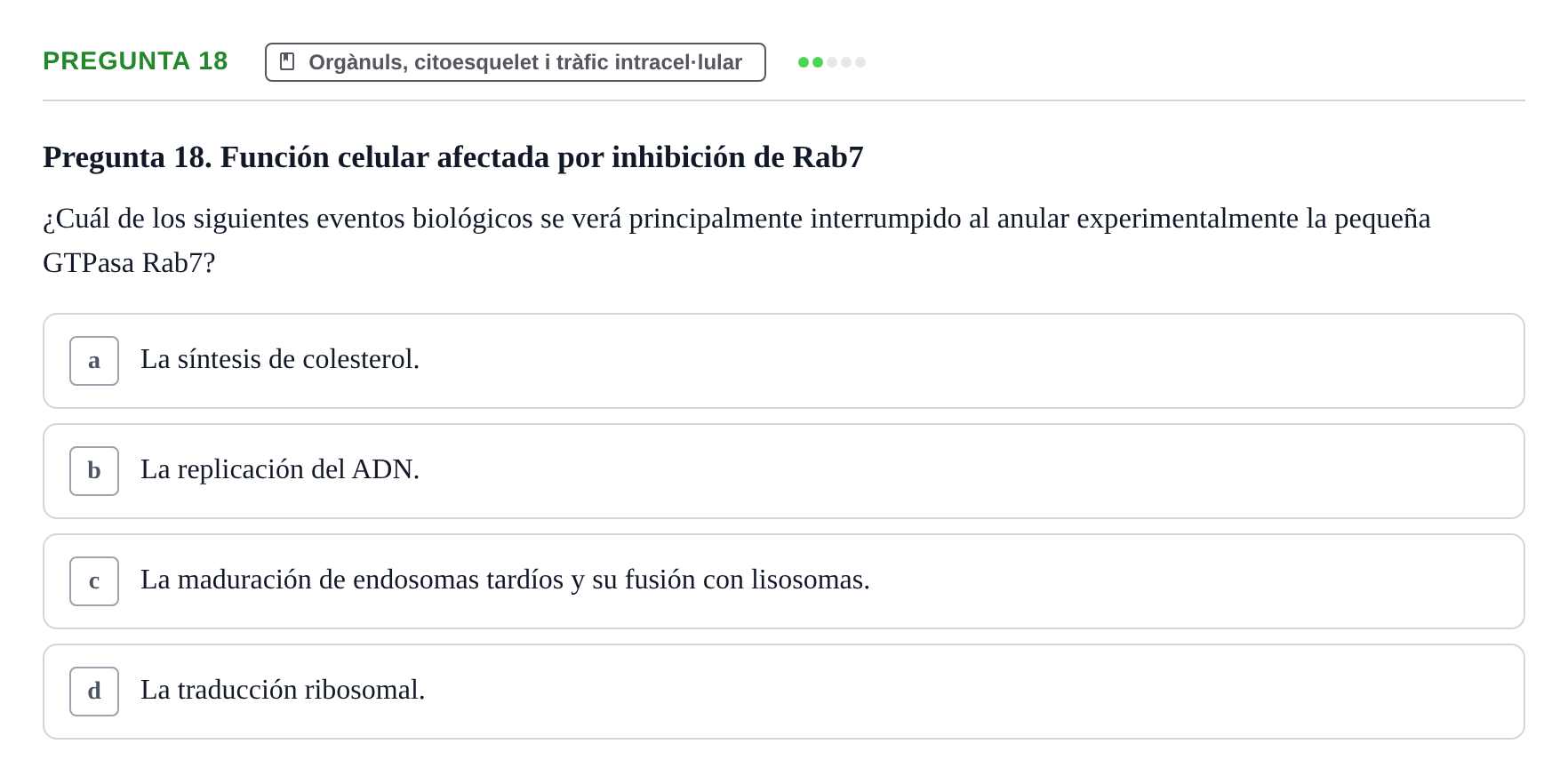 Enunciado: Pregunta 18