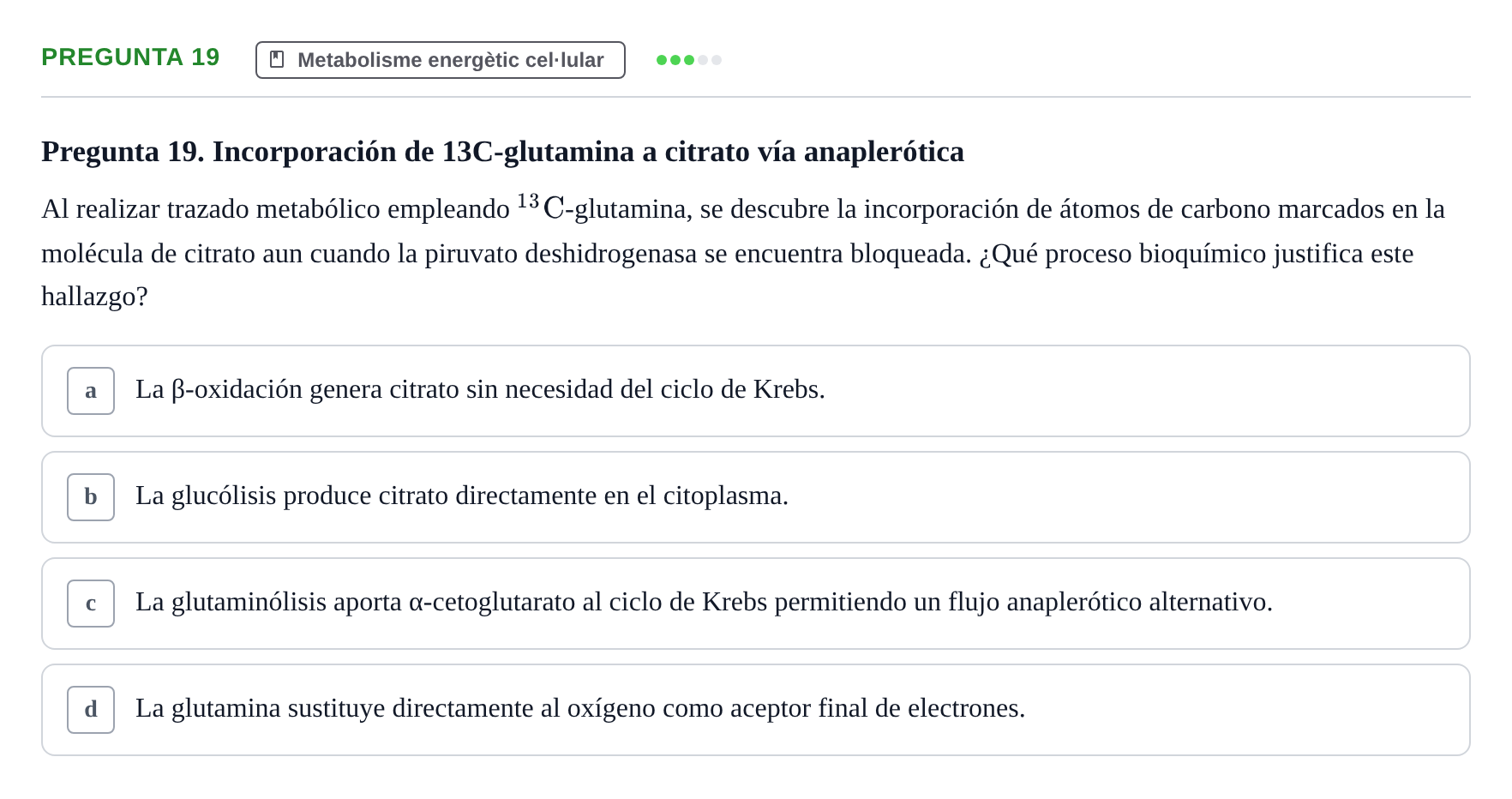 Enunciado: Pregunta 19