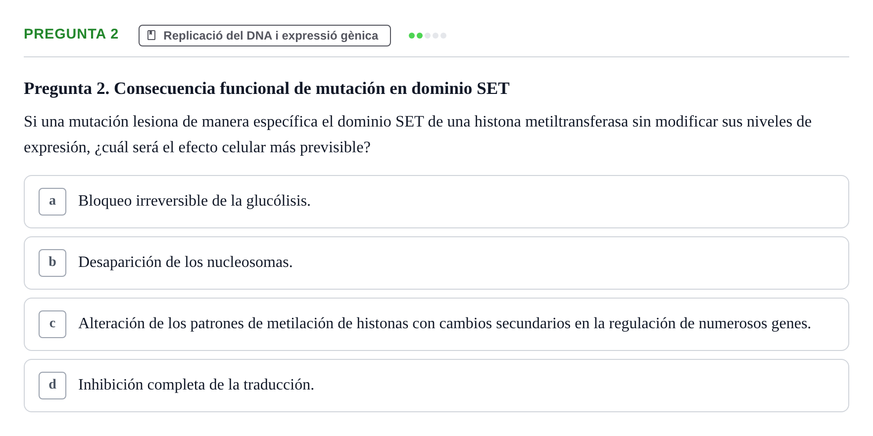 Enunciado: Pregunta 2